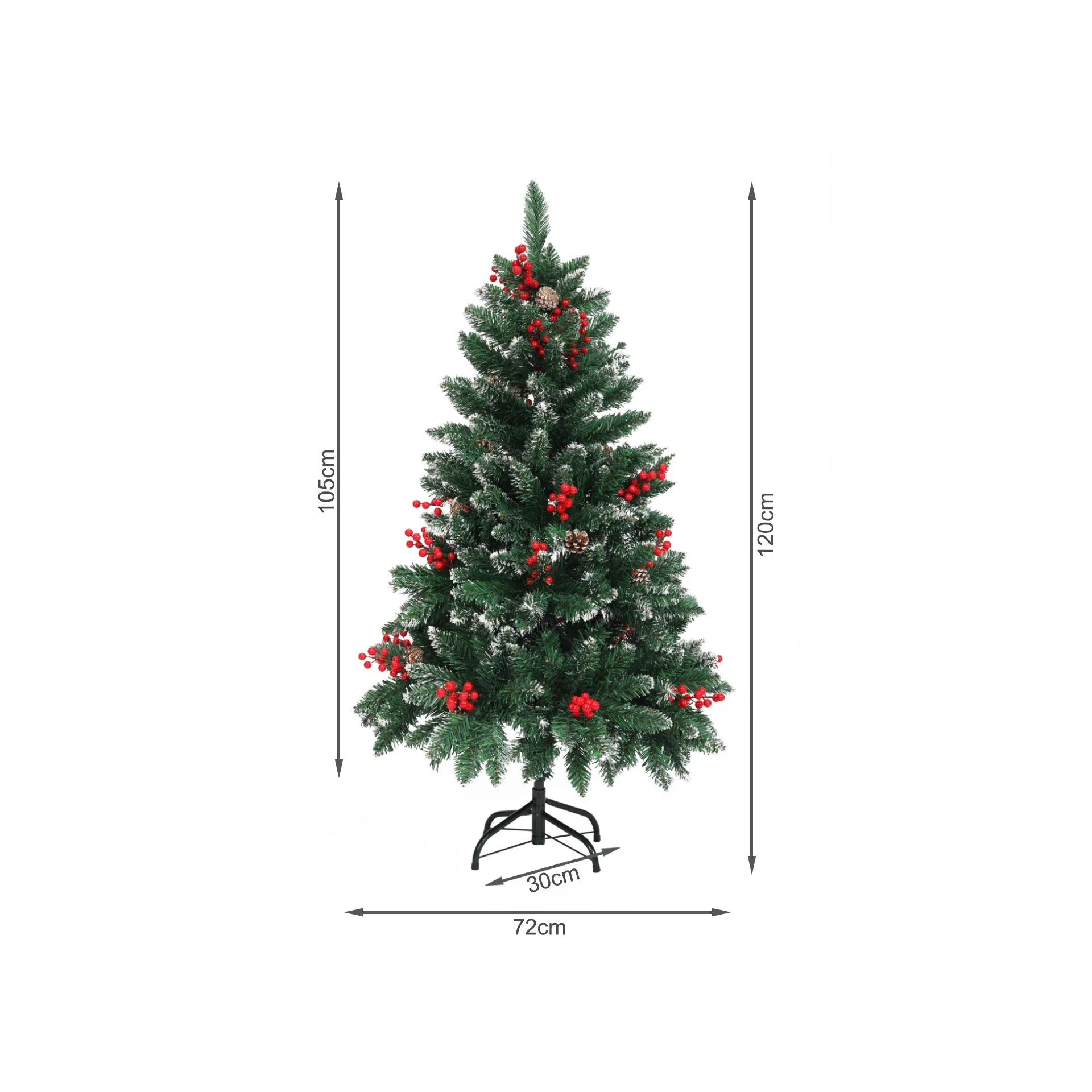 1.2m Christmas Tree with Decorations - Image 7