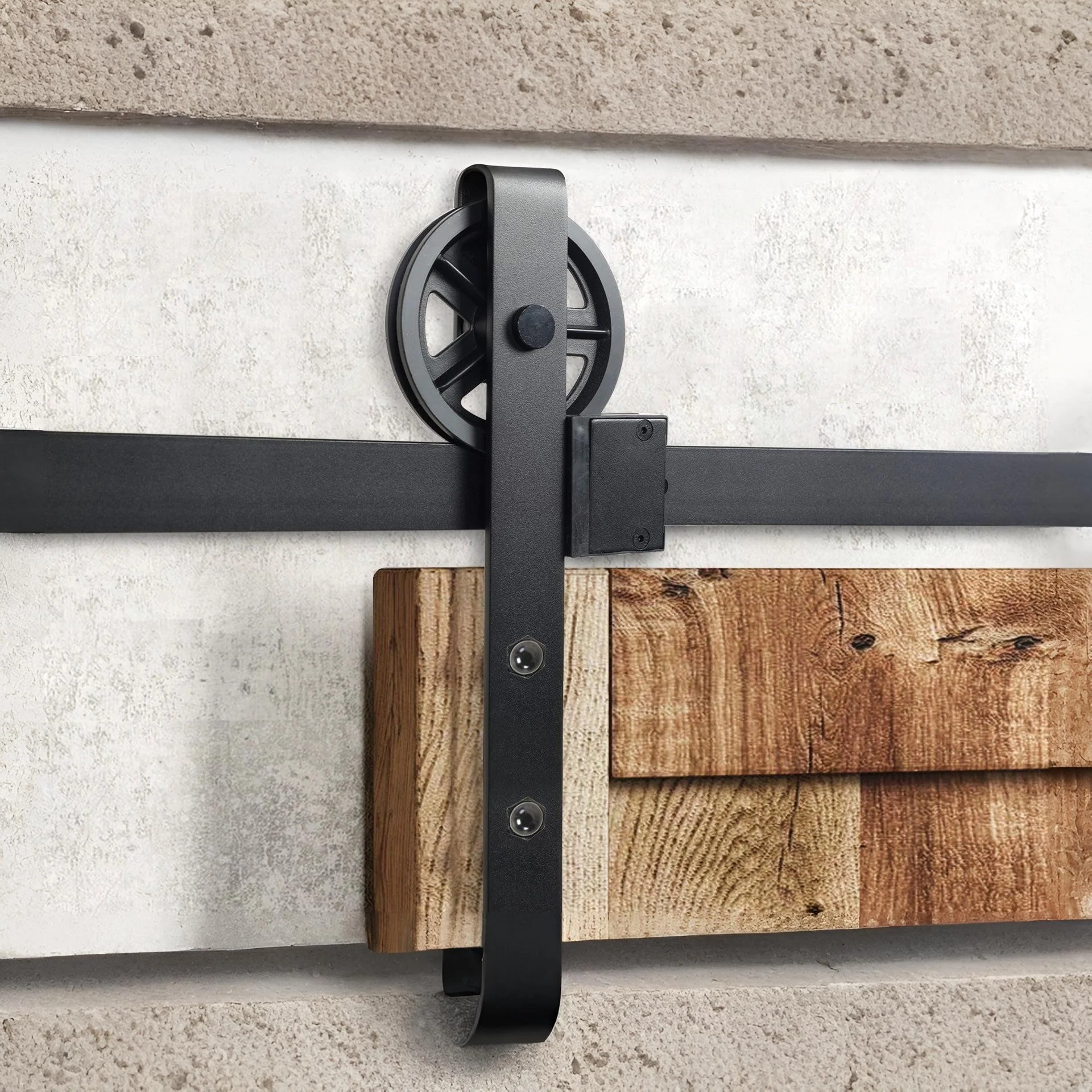 1.5m Sliding Barn Door Hardware Kit - Image 2