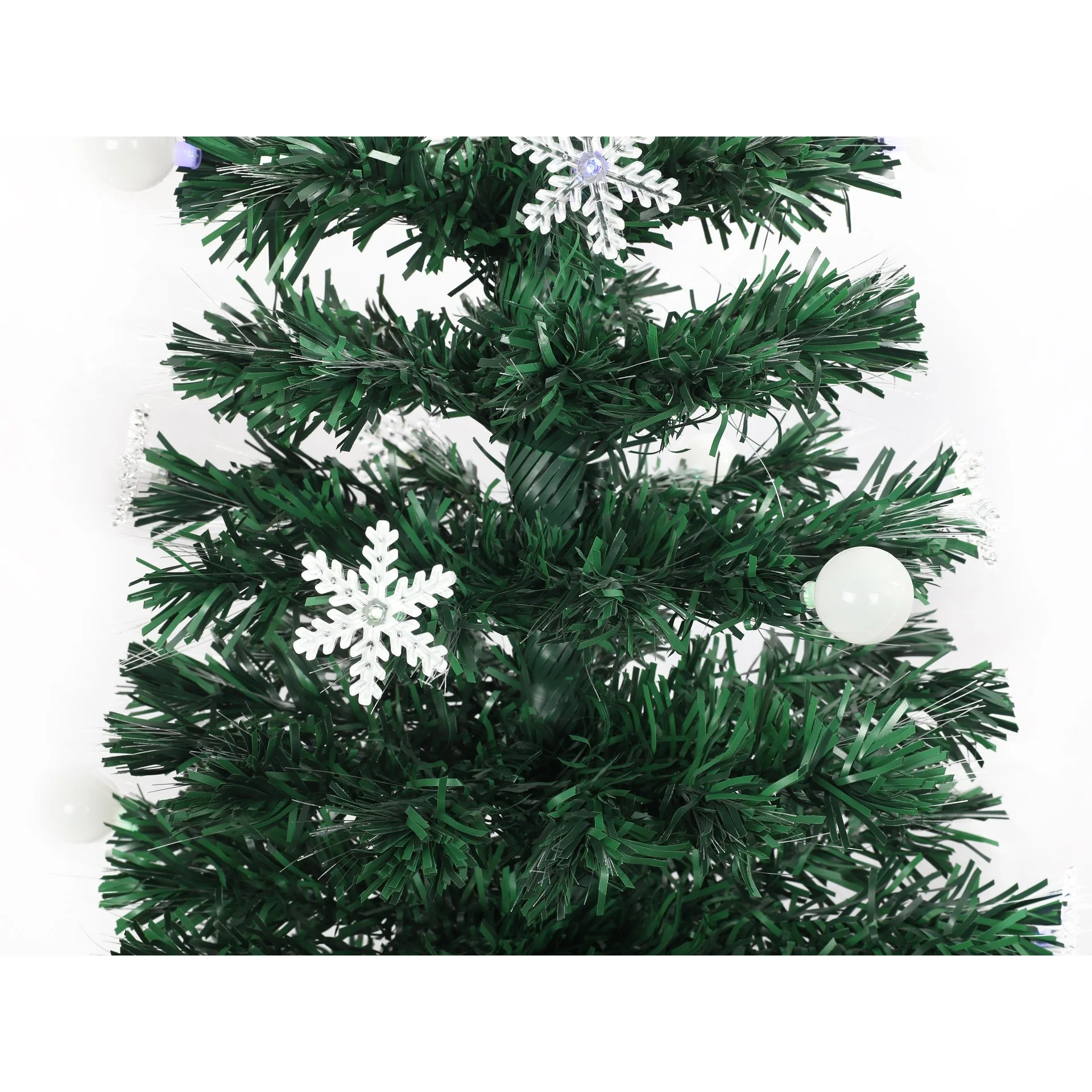 1.8m Christmas Tree with LED Light - Ball + Snow - Image 8
