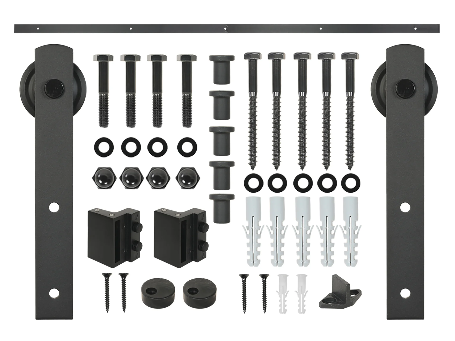 1.8m Sliding Barn Door Track Hardware Kit - Image 8
