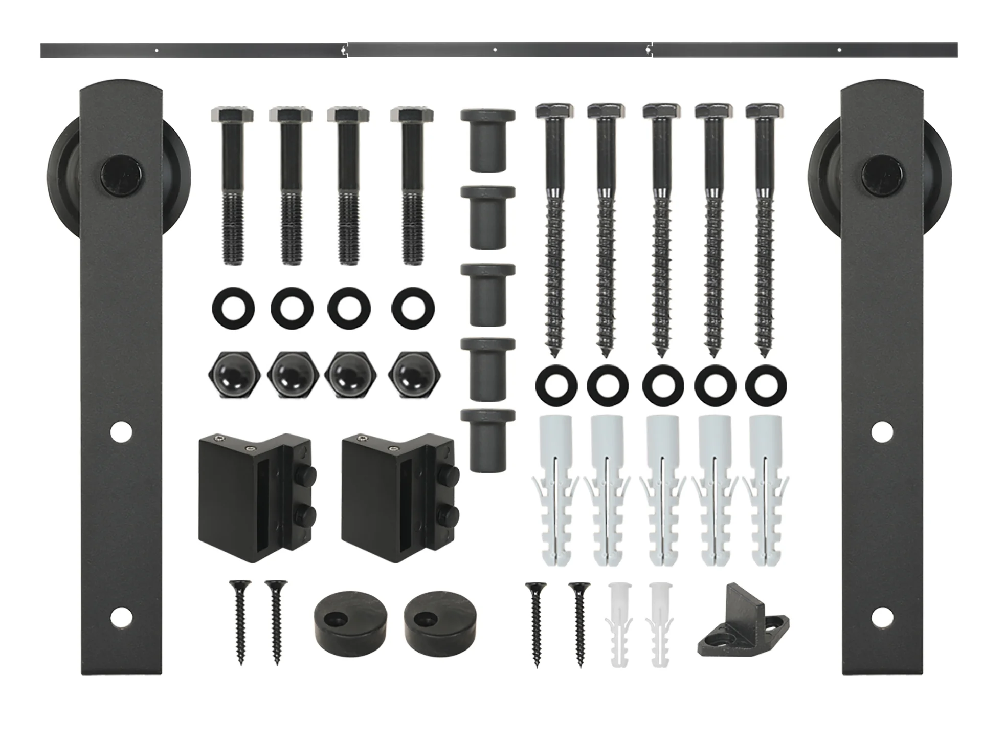 2.4m Sliding Barn Door Track Hardware Kit - Image 8