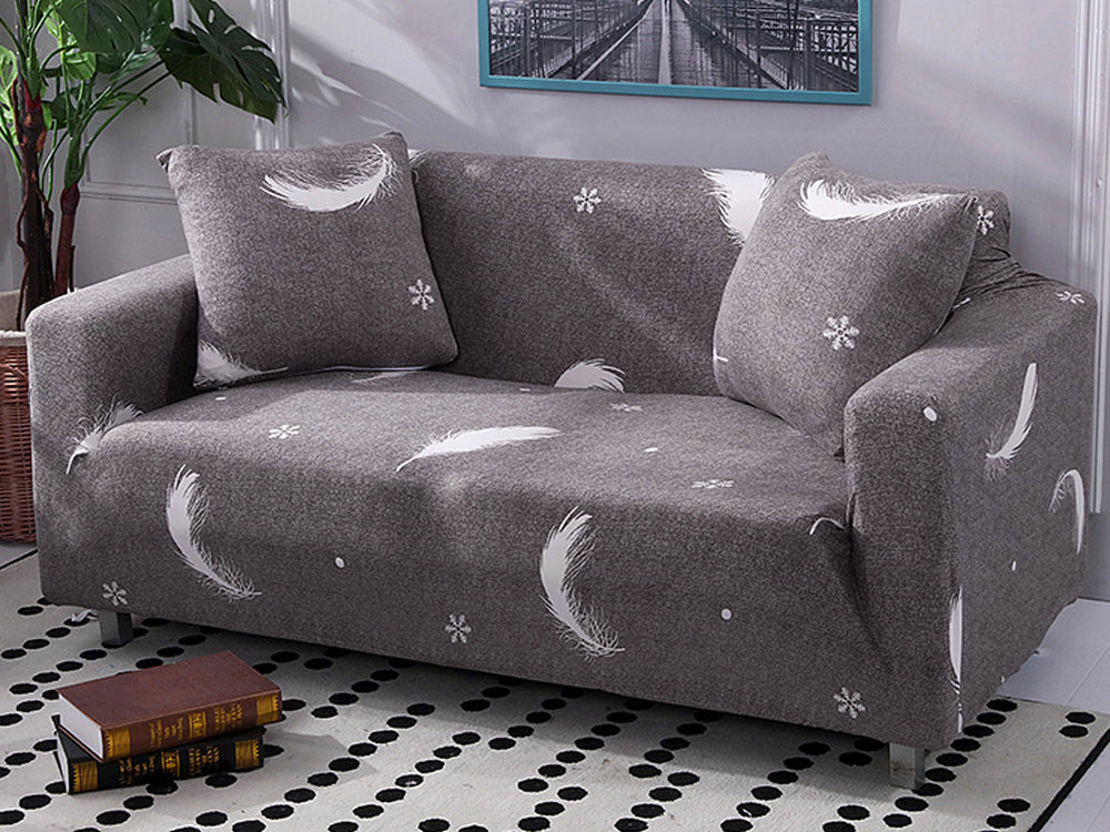 2 Seater Sofa Couch Cover 145-185cm - Feather - Image 2