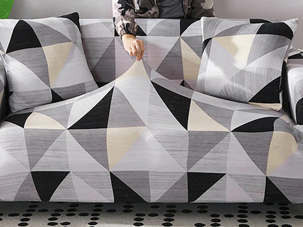 2 Seater Sofa Couch Cover 145-185cm - GEOMETRIC - Image 3