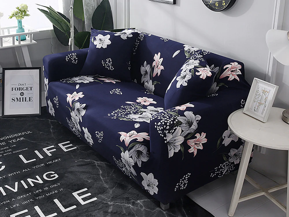 2 Seater Sofa Couch Cover 145-185cm - Lilies - Image 2