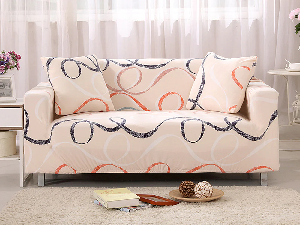 2 Seater Sofa Couch Cover 145-185cm - Ribbon - Image 2