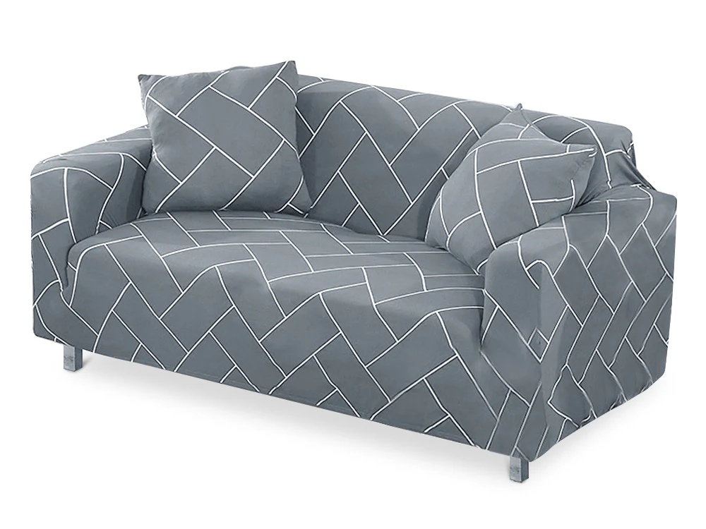 2 Seater Sofa Couch Cover 145-185cm - Stripe - Image 3