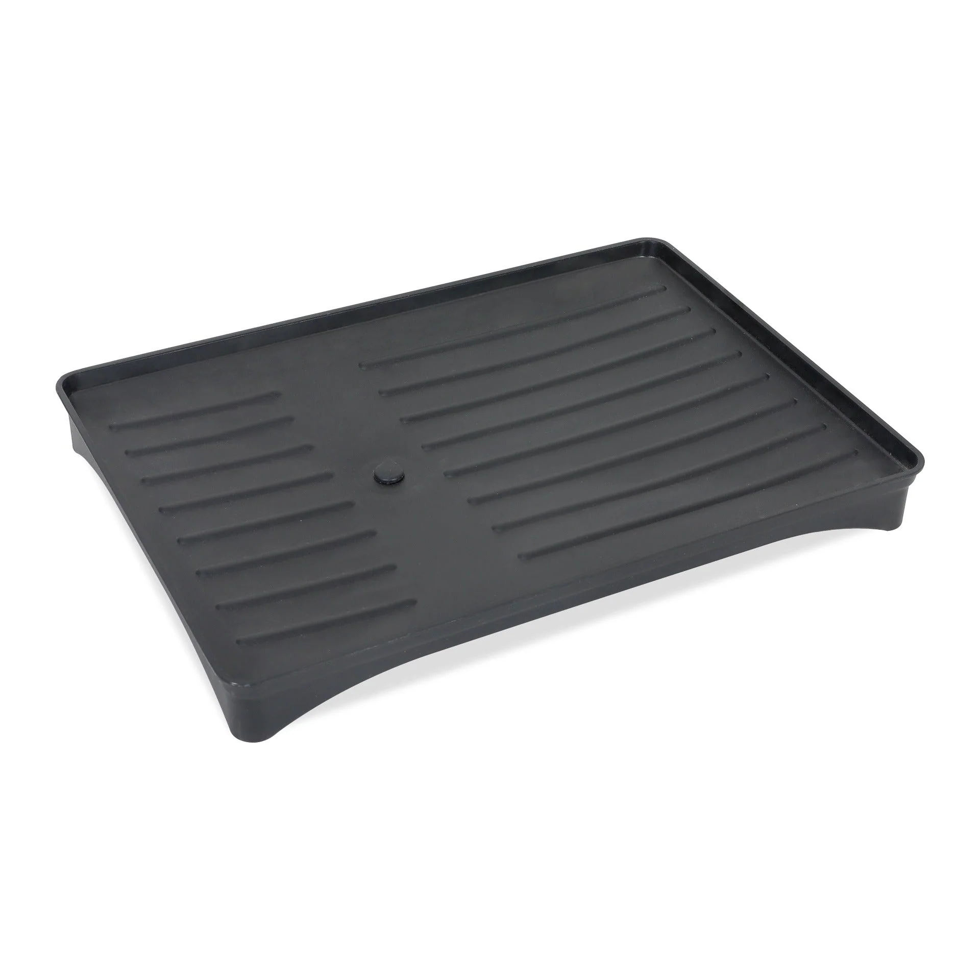 2 Tier Kitchen Storage Dish Rack Drainer - Black - Image 6