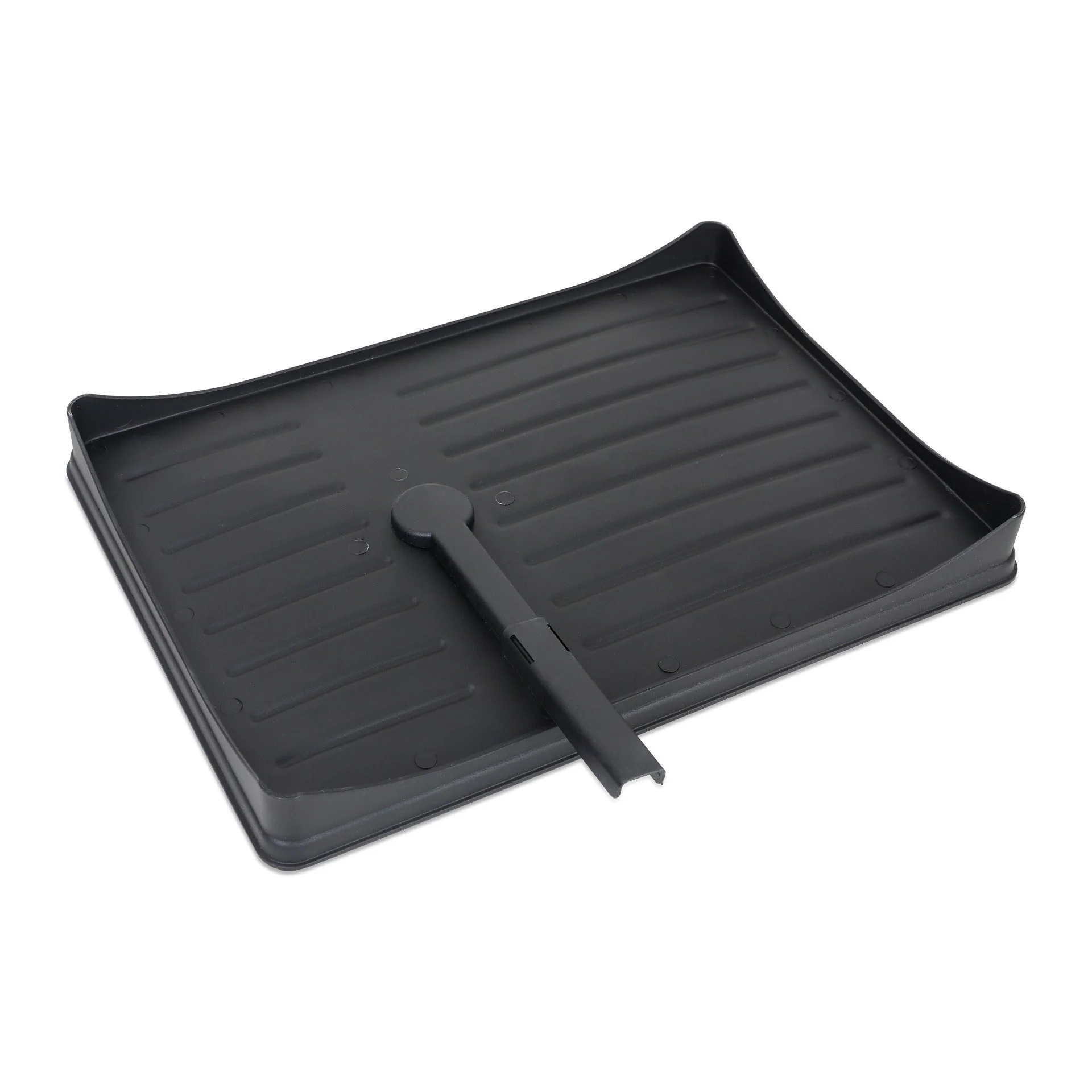 2 Tier Kitchen Storage Dish Rack Drainer - Black - Image 7