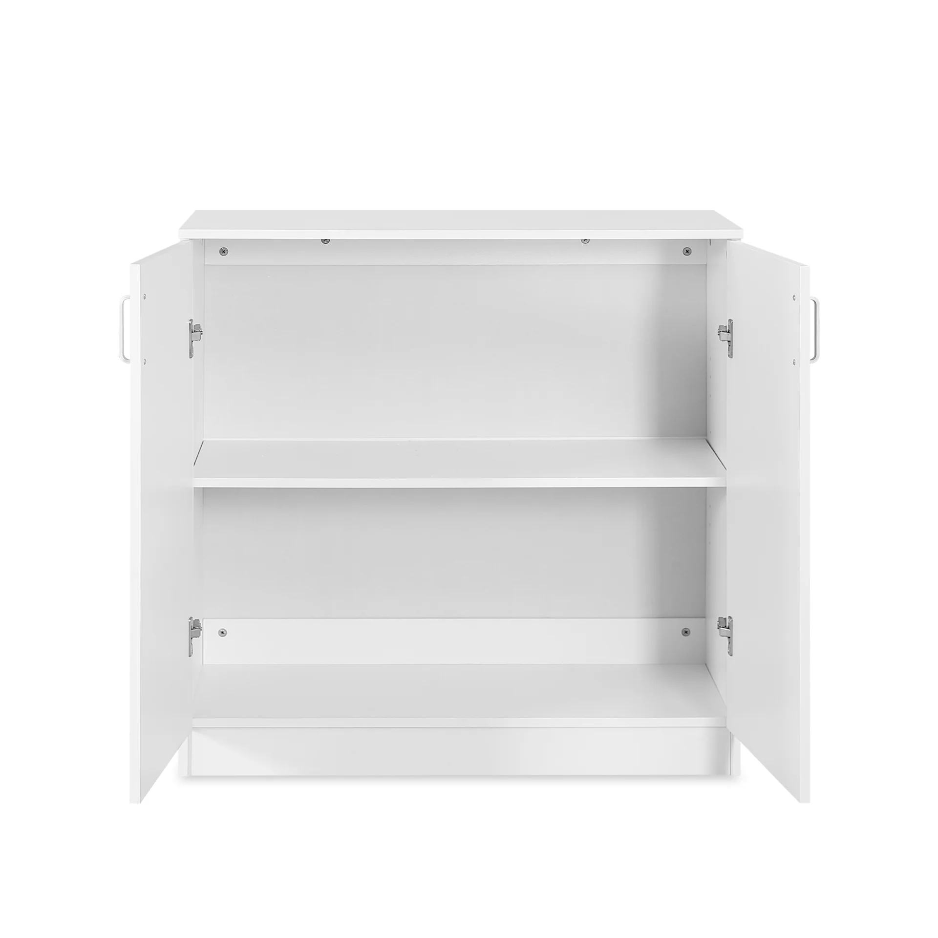 Nordic 2 Door Storage Cupboard - White - Image 10