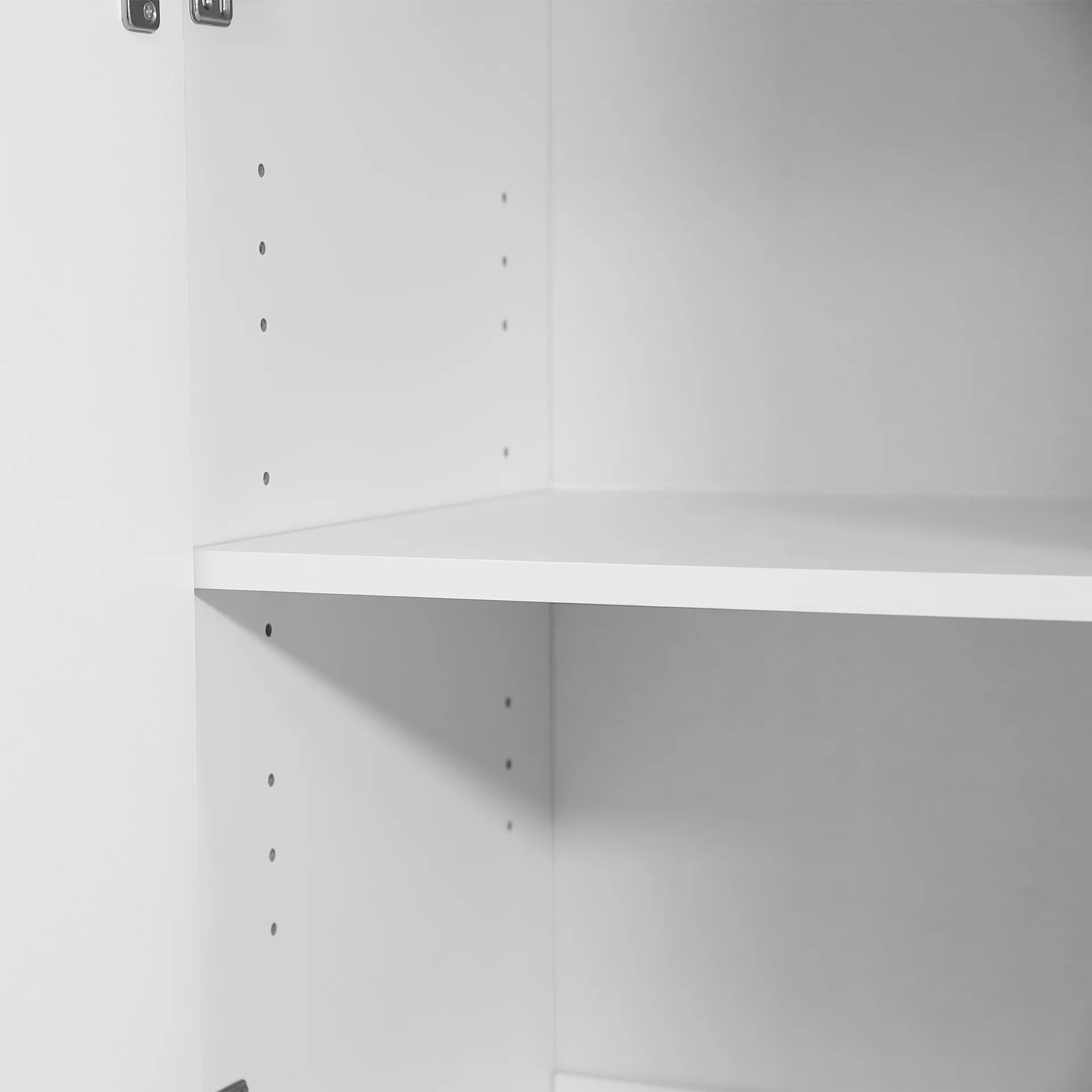 Nordic 2 Door Storage Cupboard - White - Image 14