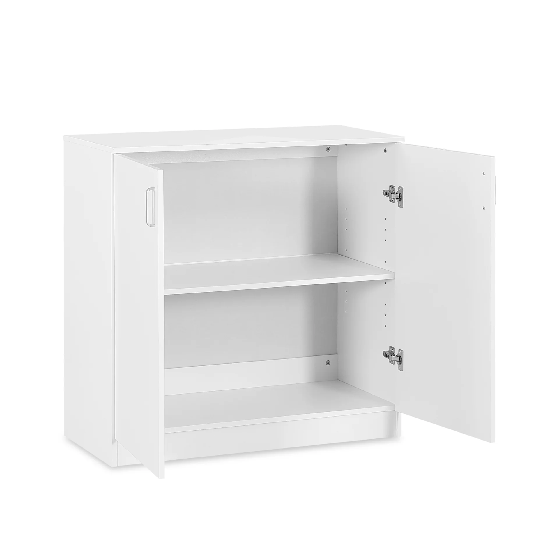 Nordic 2 Door Storage Cupboard - White - Image 9
