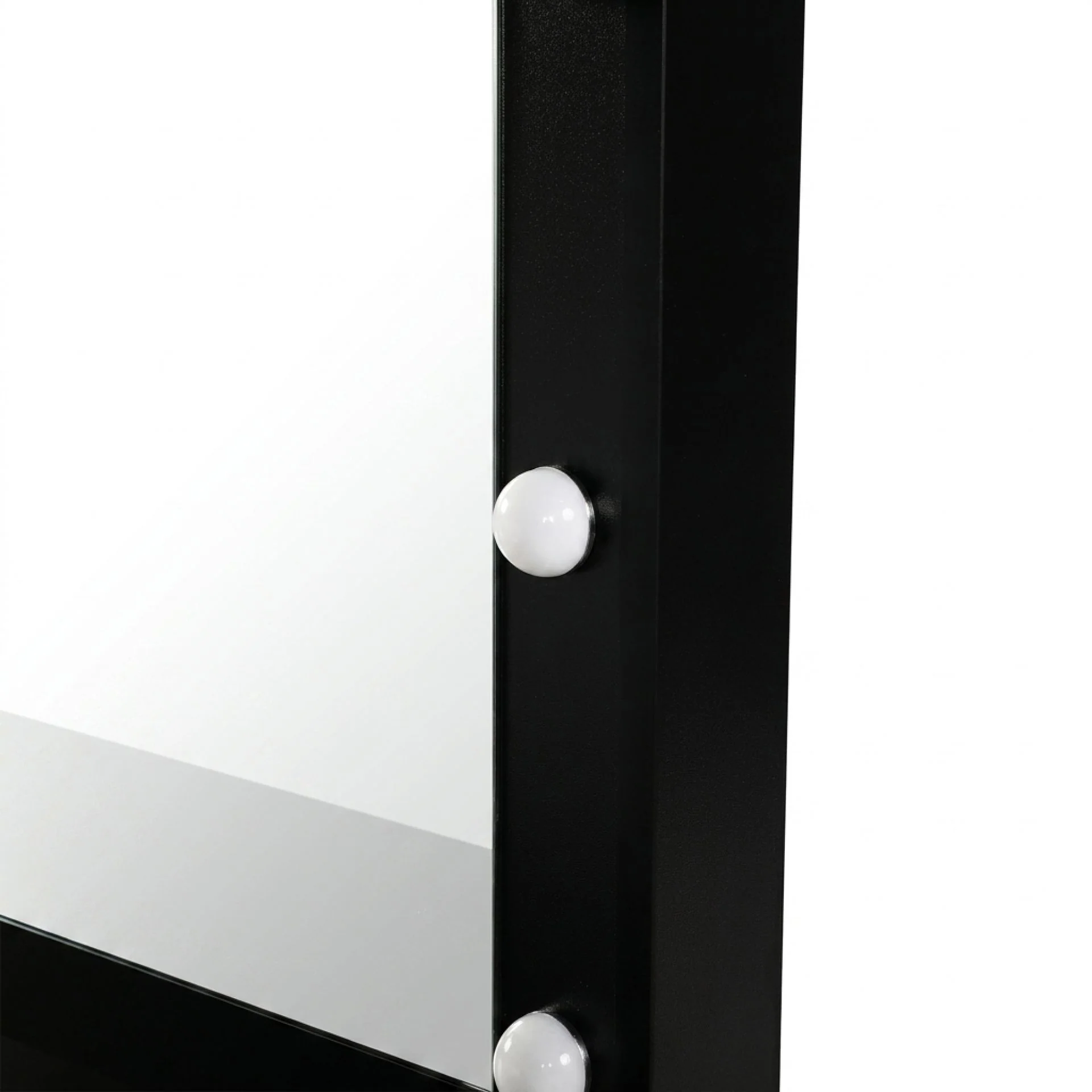 Comfrey 2 Piece Dressing Table with Mirror & Stool Set - Black - Image 13