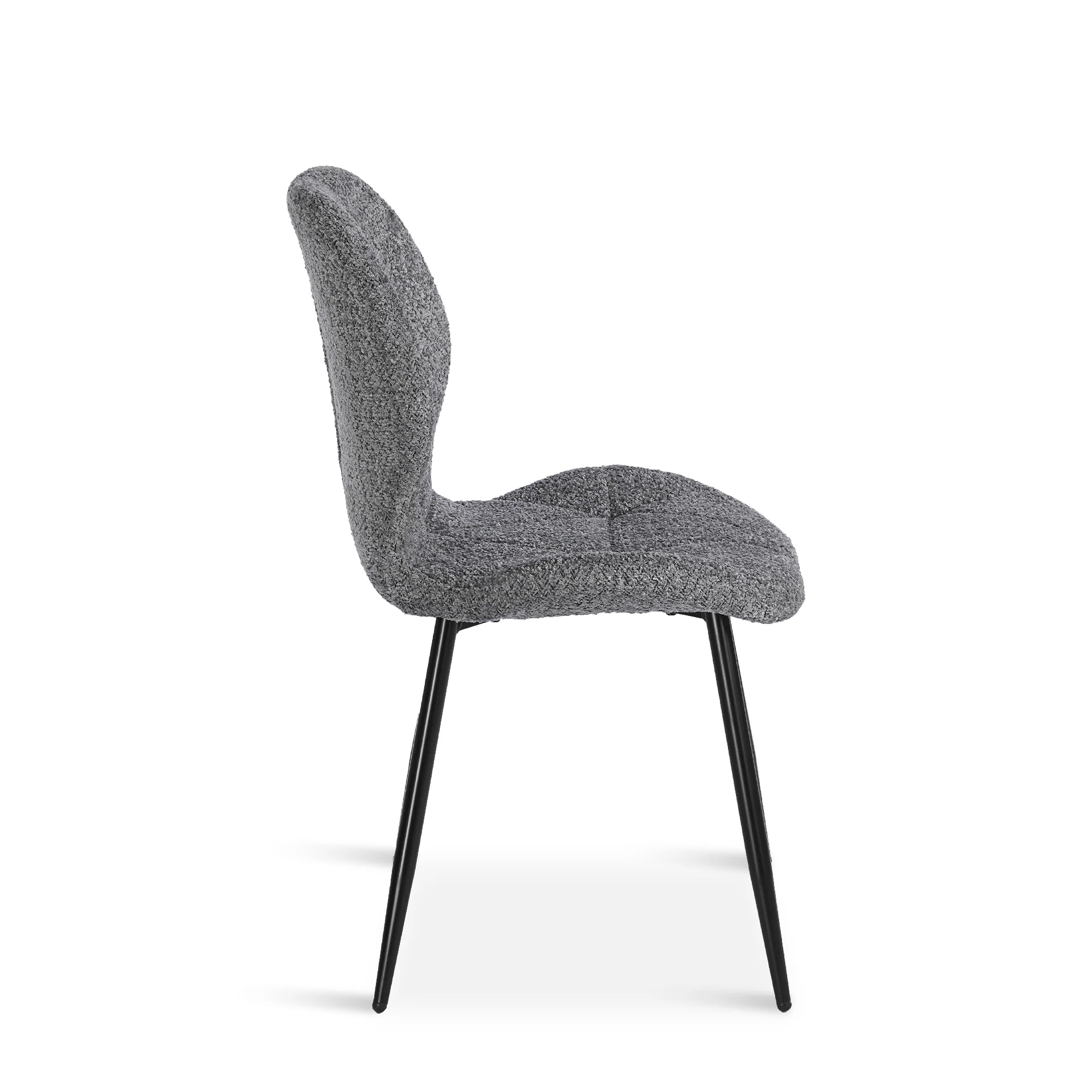 Nori Fabric Dining Chair - Set Of 4 - Grey - Image 10