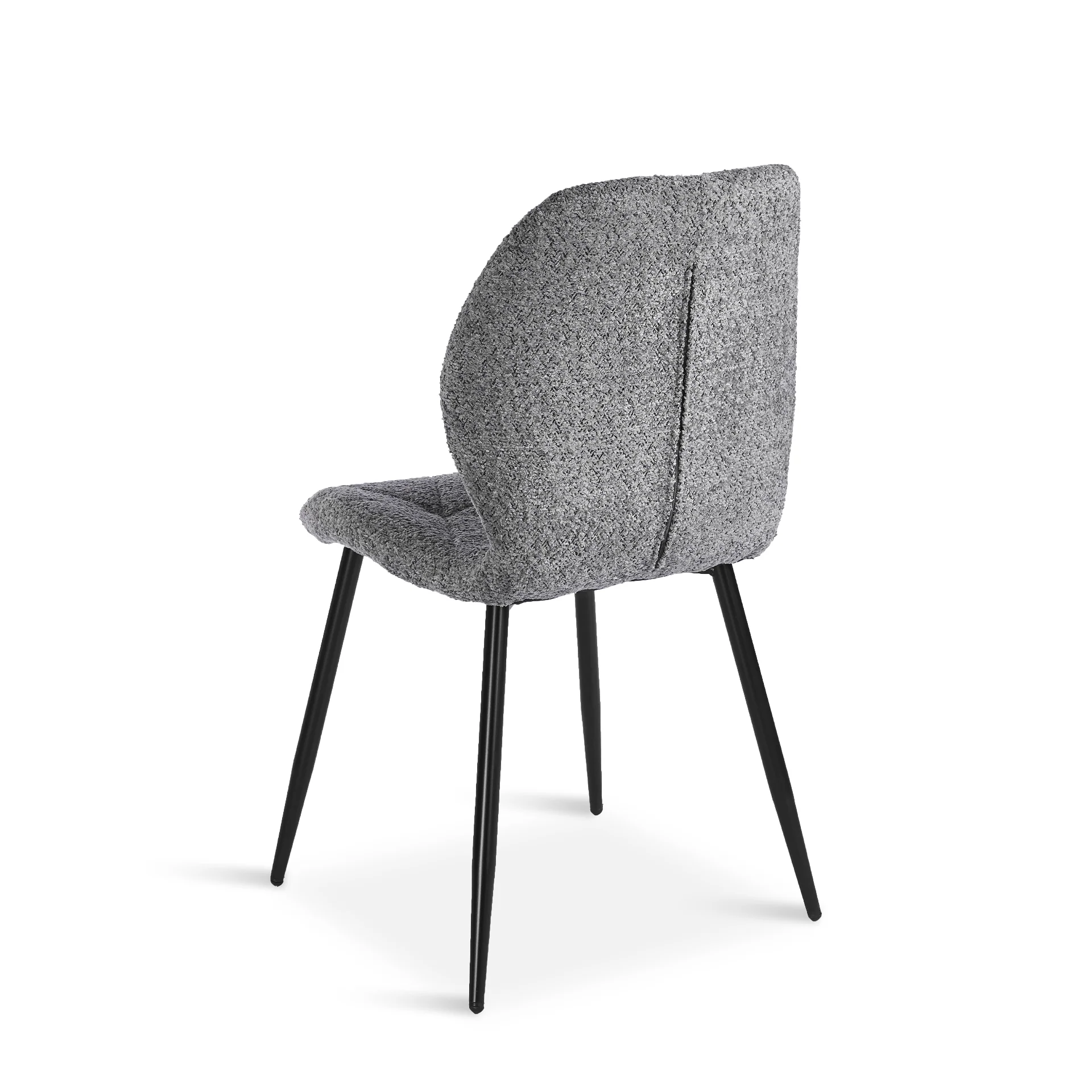 Nori Fabric Dining Chair - Set Of 4 - Grey - Image 11