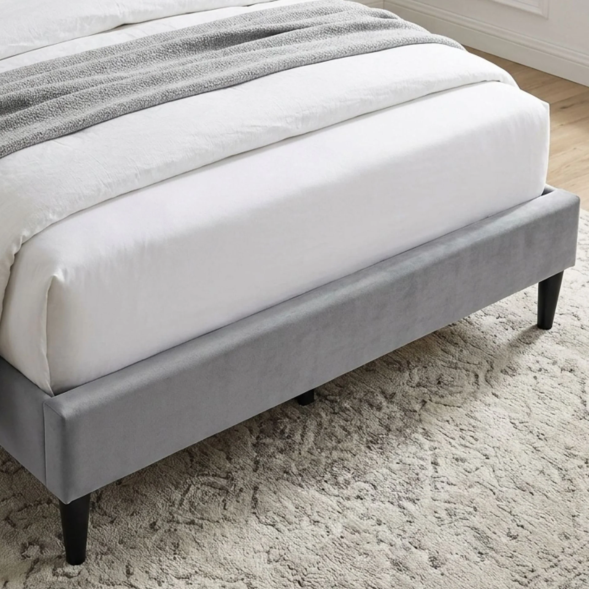 Haven Double Bed Frame - Grey - Image 6