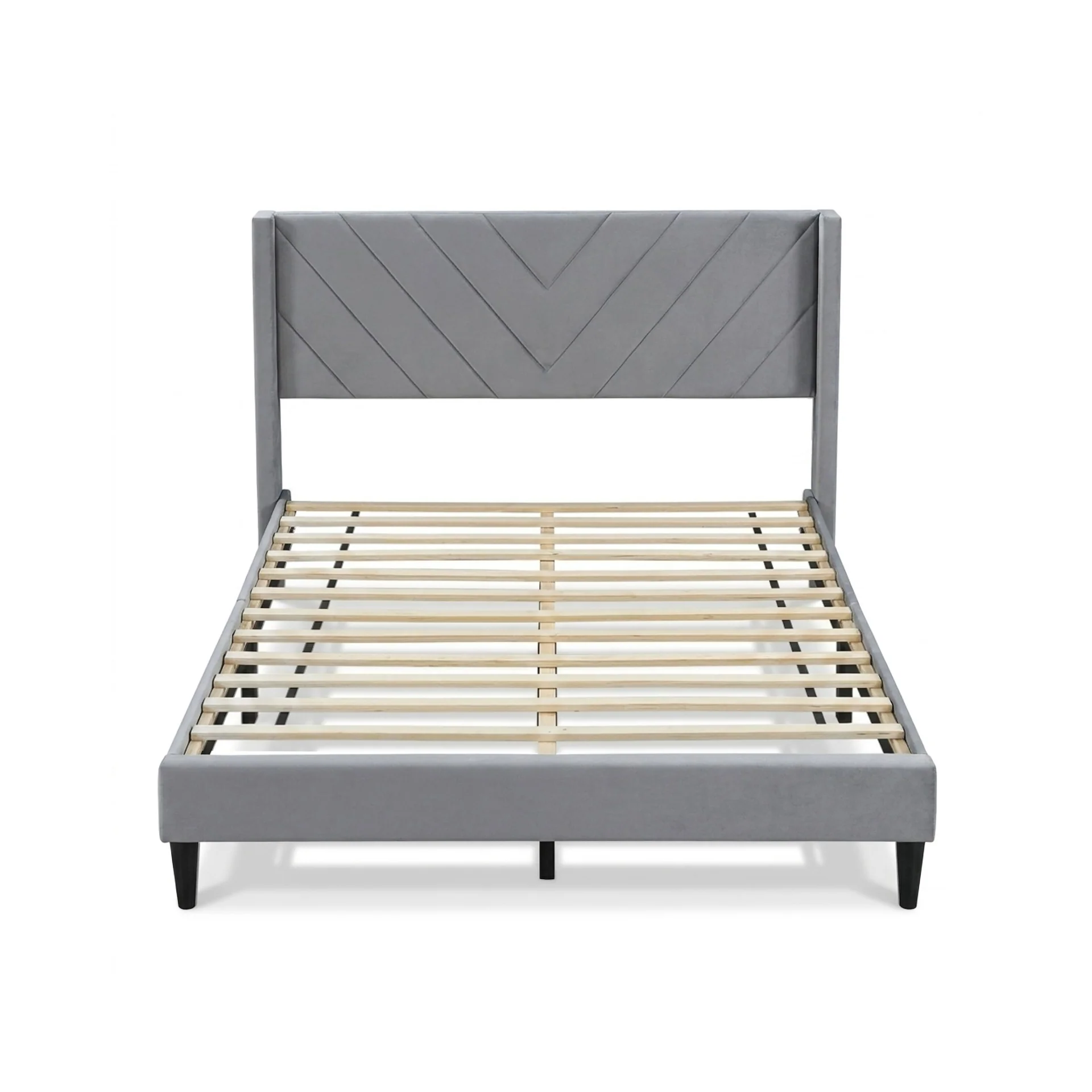 Haven Queen Bed Frame - Grey - Image 8