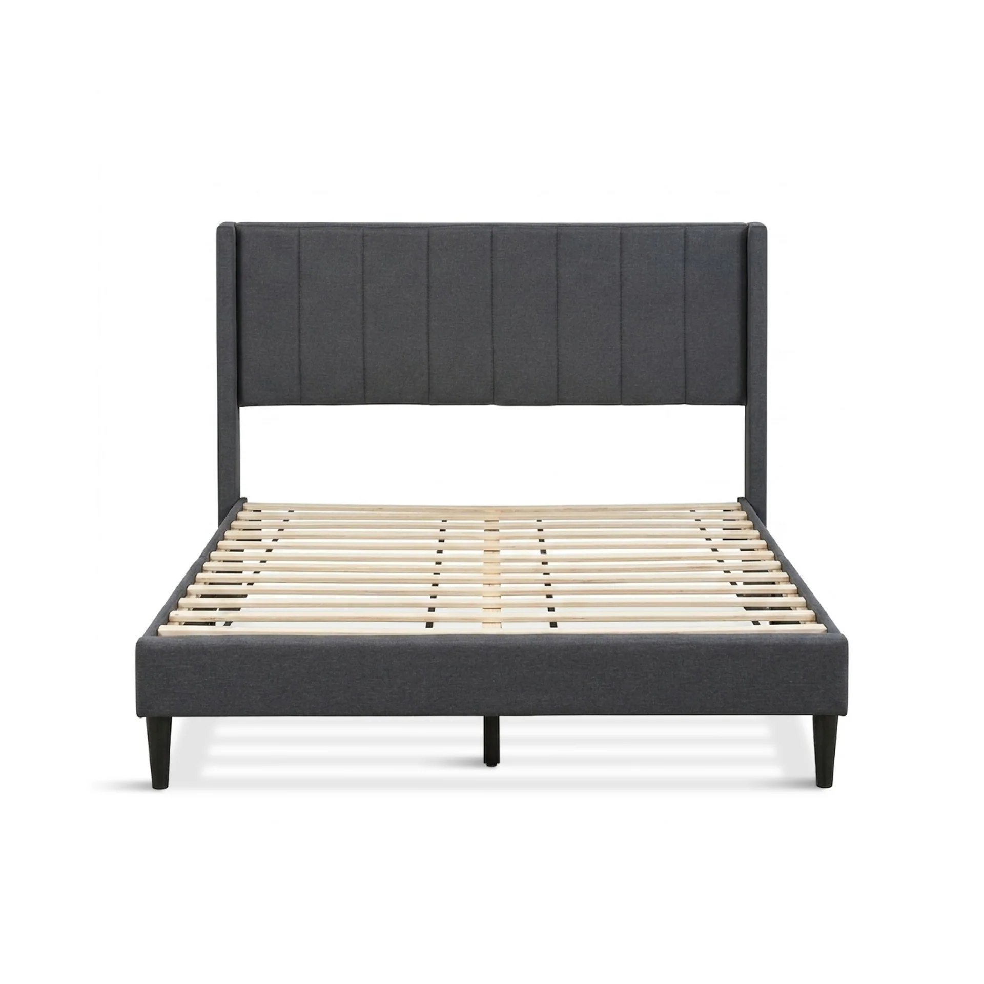 Linden Queen Bed Frame - Dark Grey - Image 10