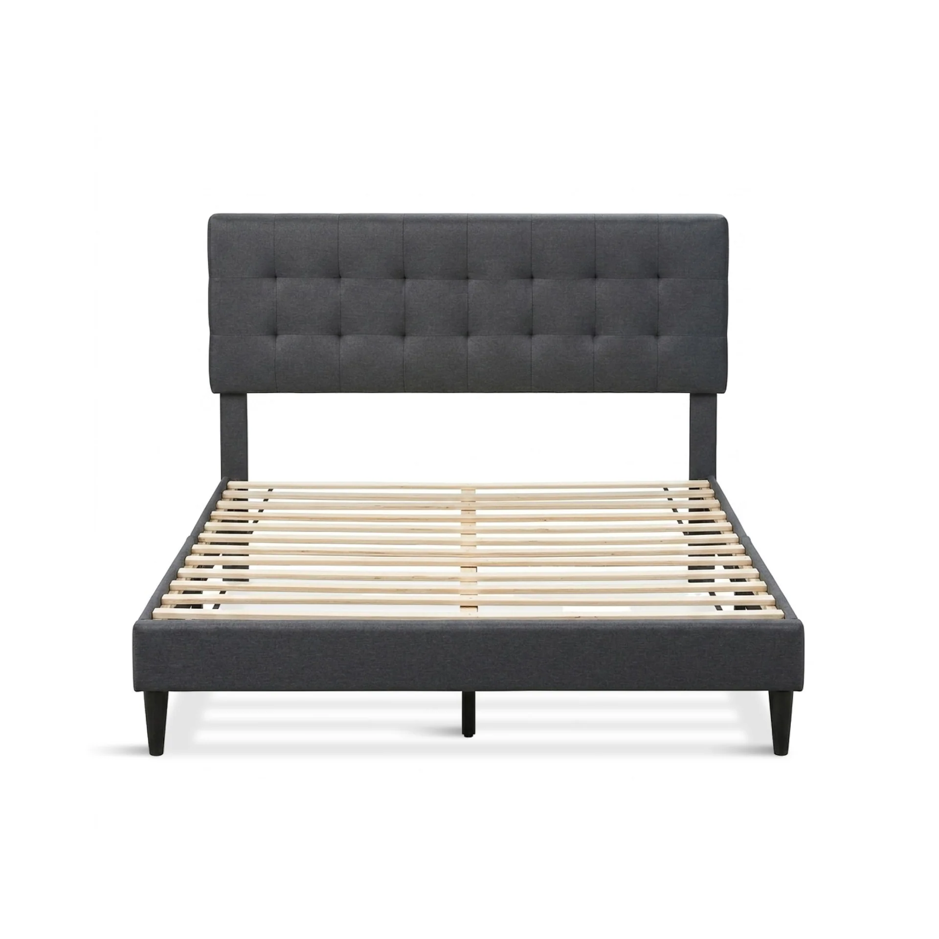 Kora Queen Bed Frame - Dark Grey - Image 10