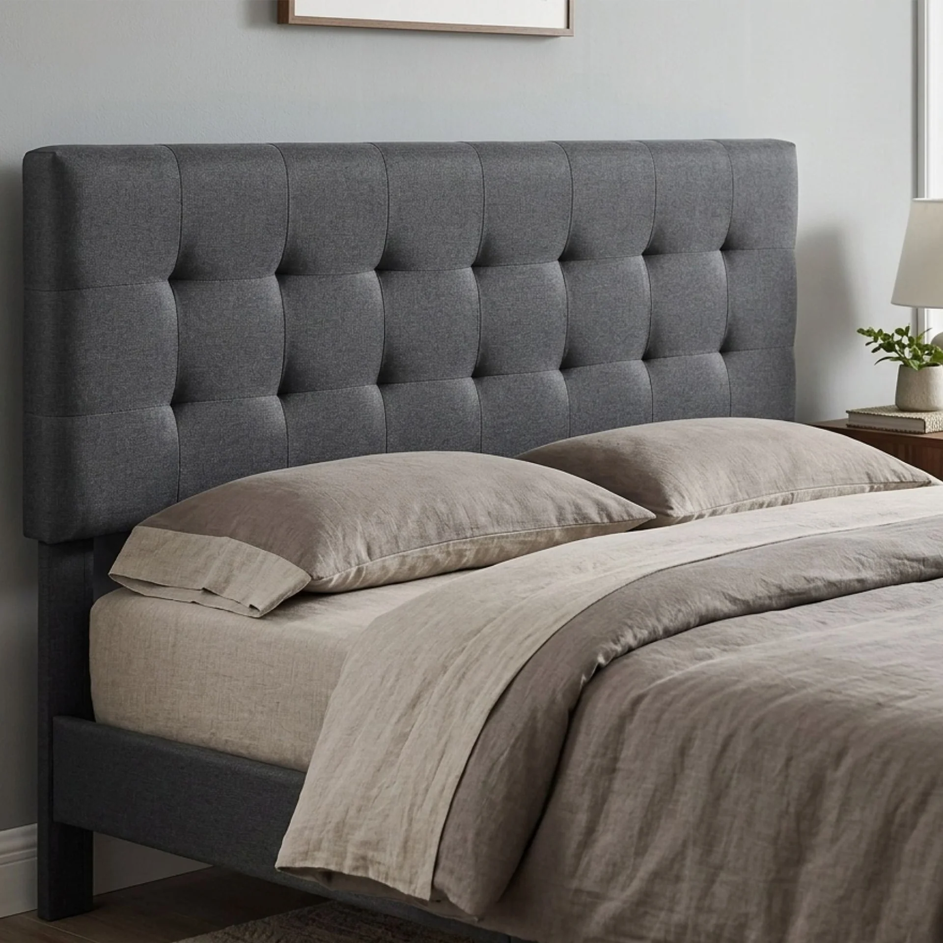 Kora Queen Bed Frame - Dark Grey - Image 7