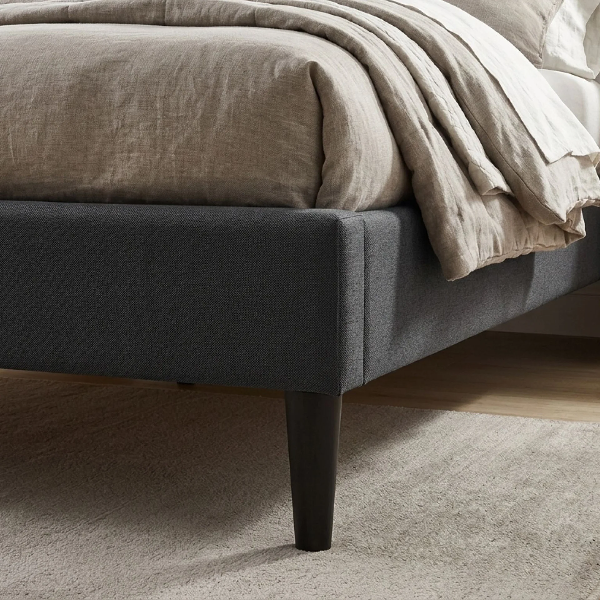 Kora Queen Bed Frame - Dark Grey - Image 8