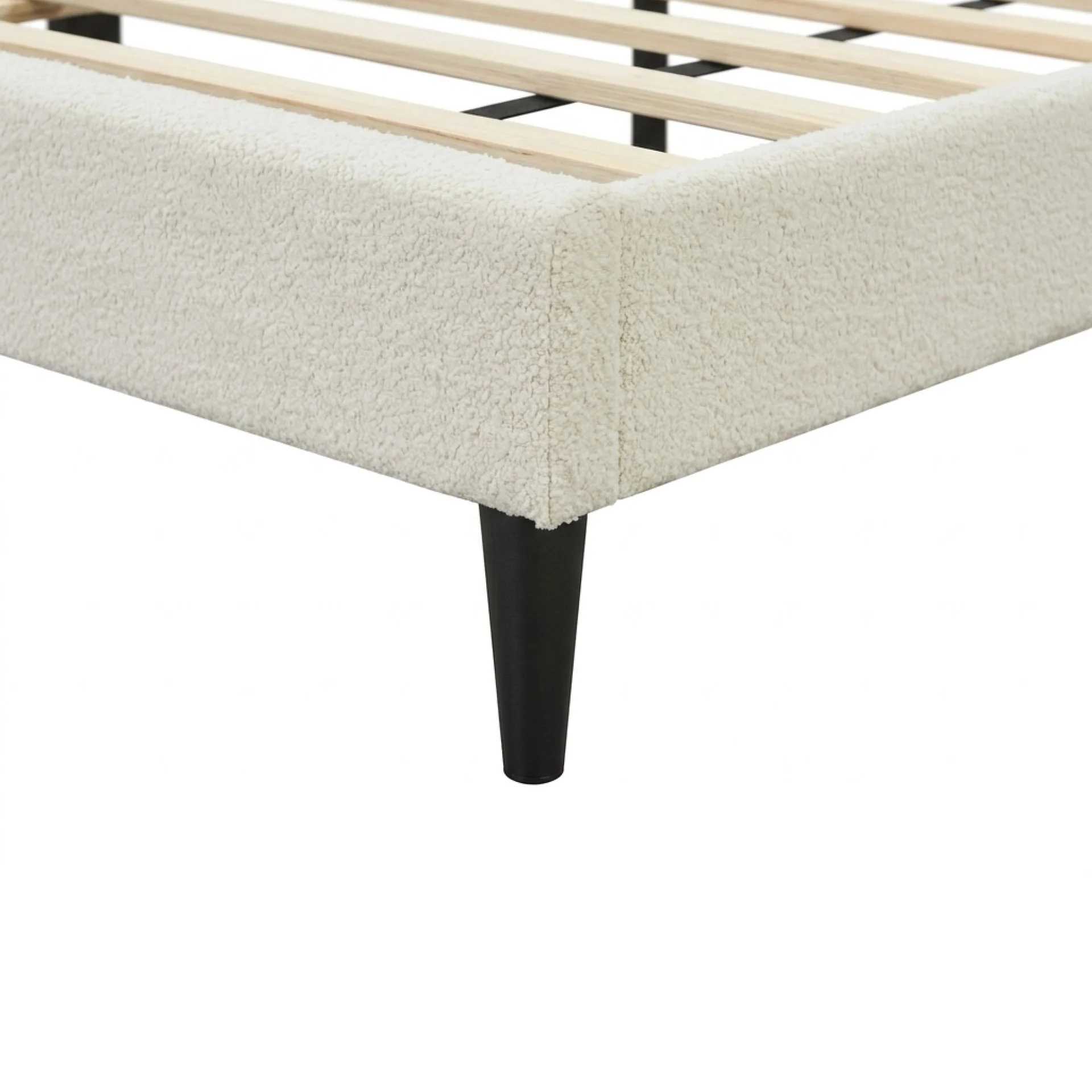 Lumen Double Bed Frame - Cream - Image 12