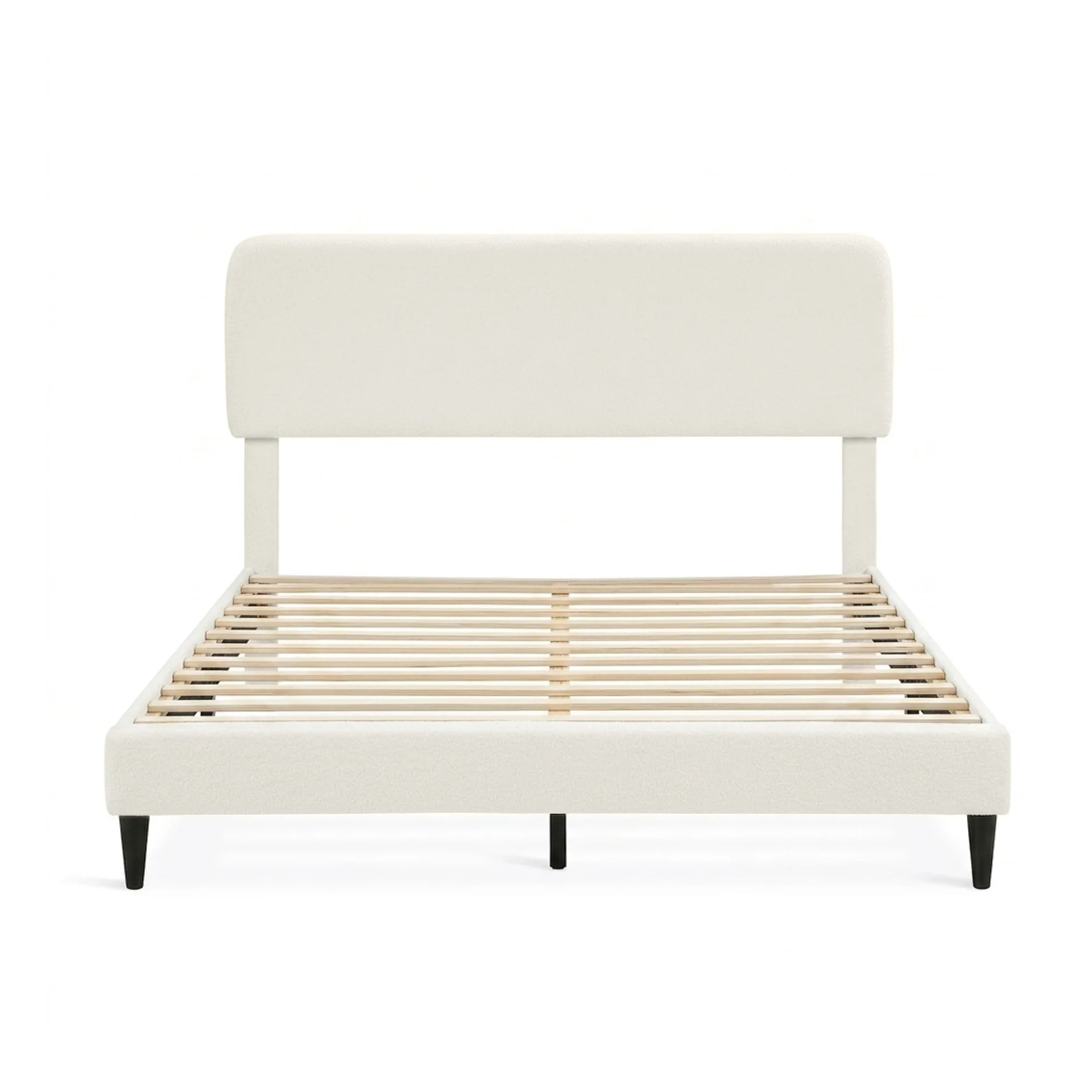 Lumen Queen Bed Frame - Cream - Image 10