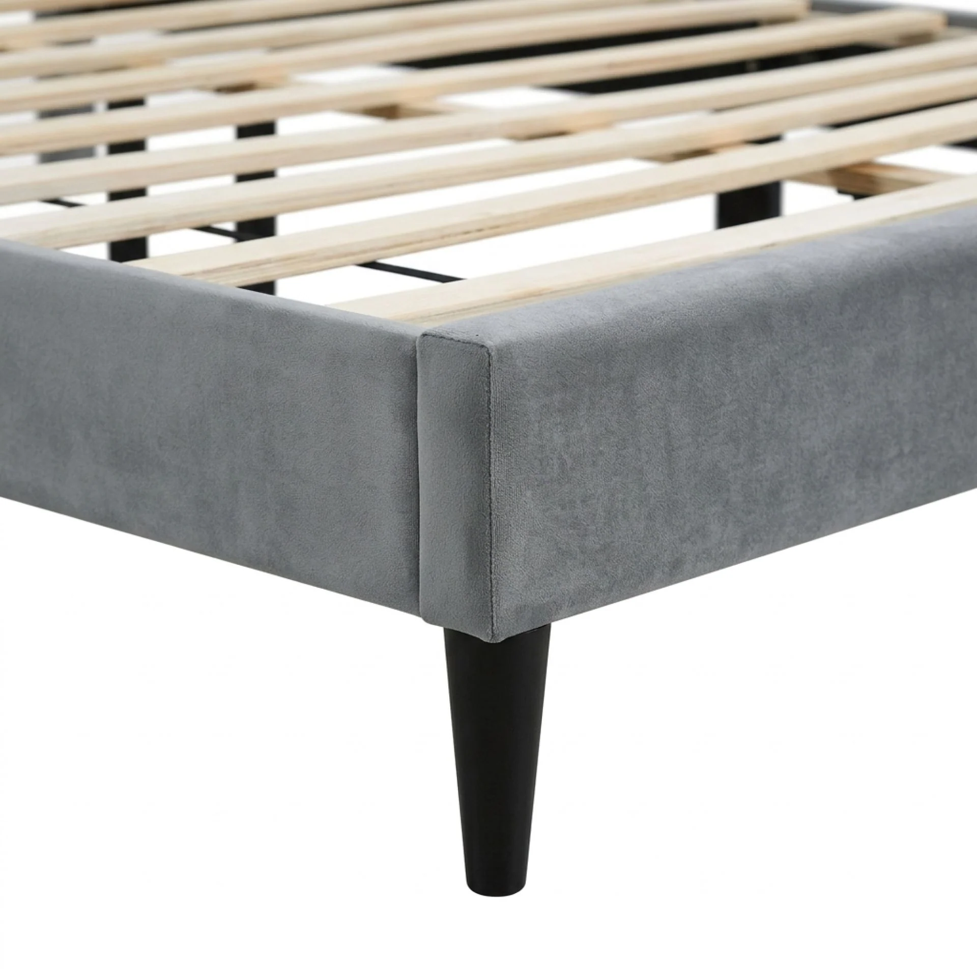 Slate Double Bed Frame - Grey - Image 10