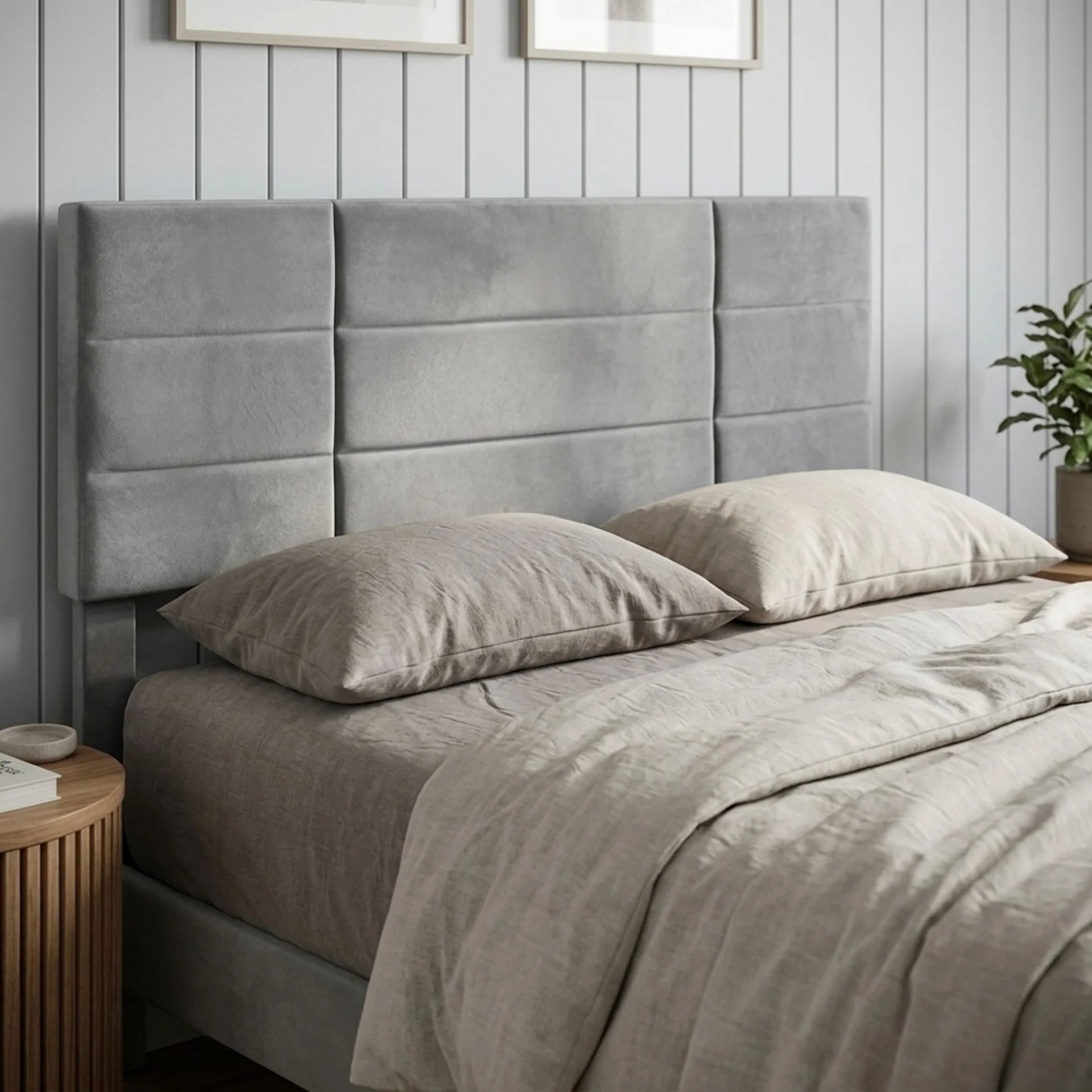 Slate Double Bed Frame - Grey - Image 5
