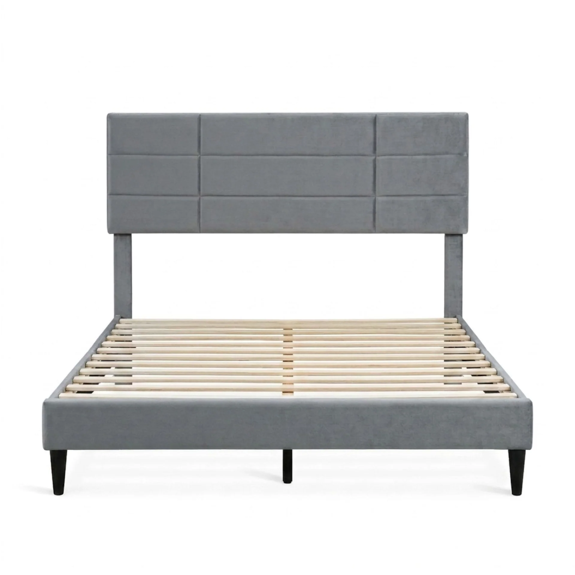 Slate Double Bed Frame - Grey - Image 8