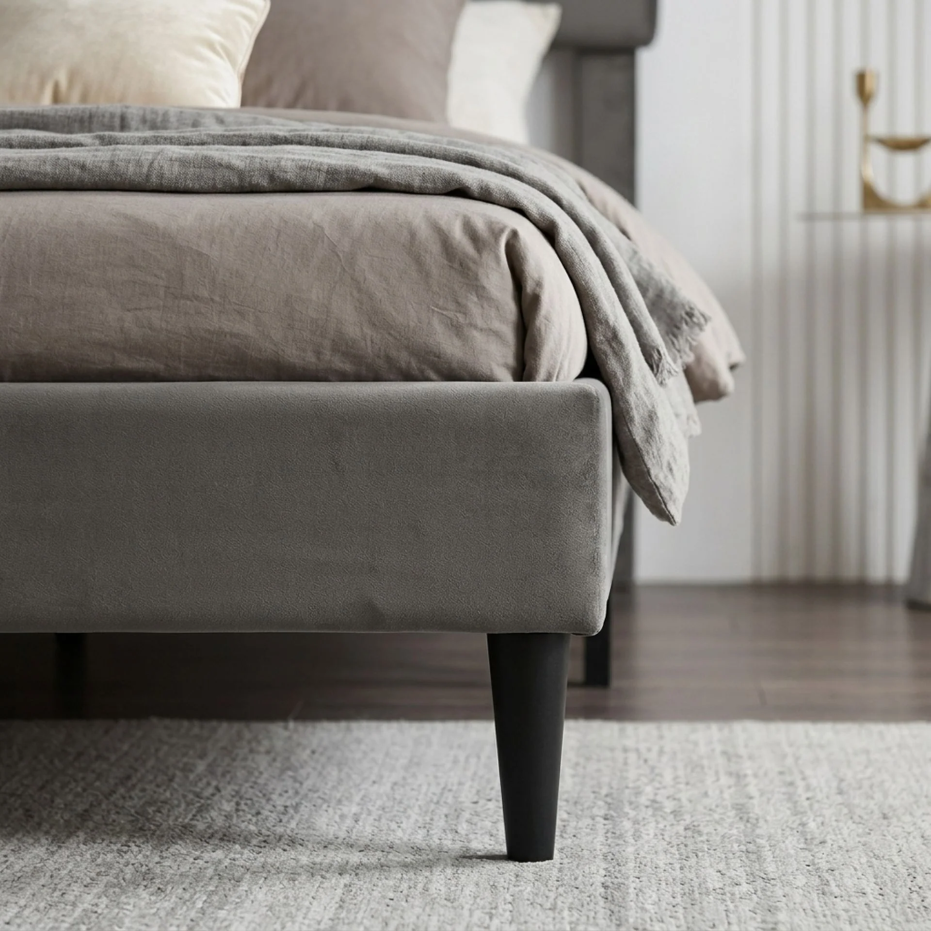 Sable Queen Bed Frame - Grey - Image 6