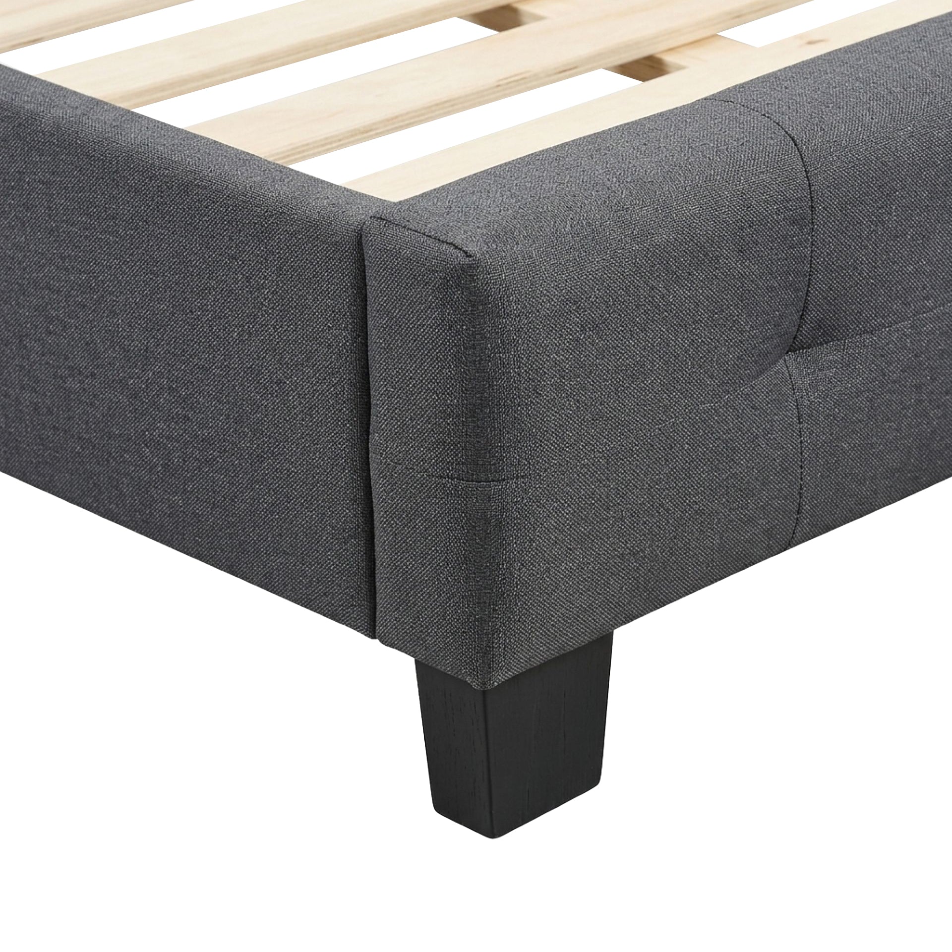 Ridge Single Bed Frame - Dark Grey - Image 10