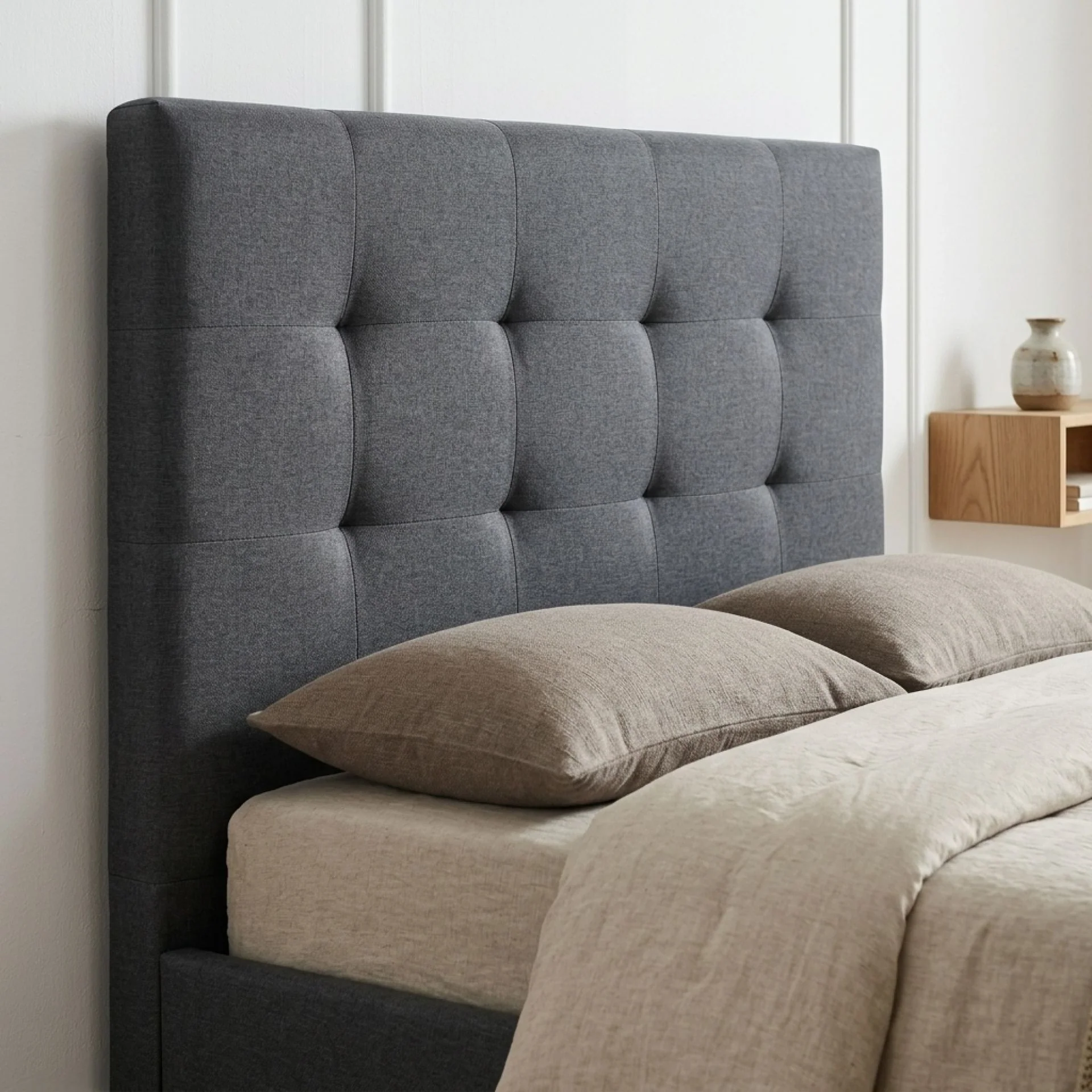Ridge Single Bed Frame - Dark Grey - Image 5