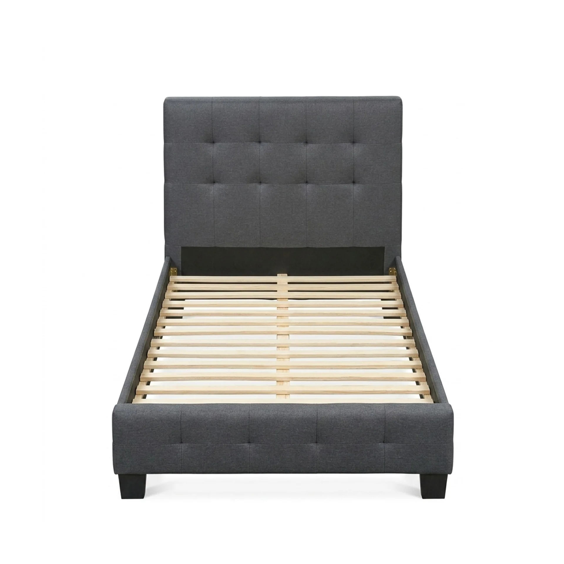 Ridge Single Bed Frame - Dark Grey - Image 8