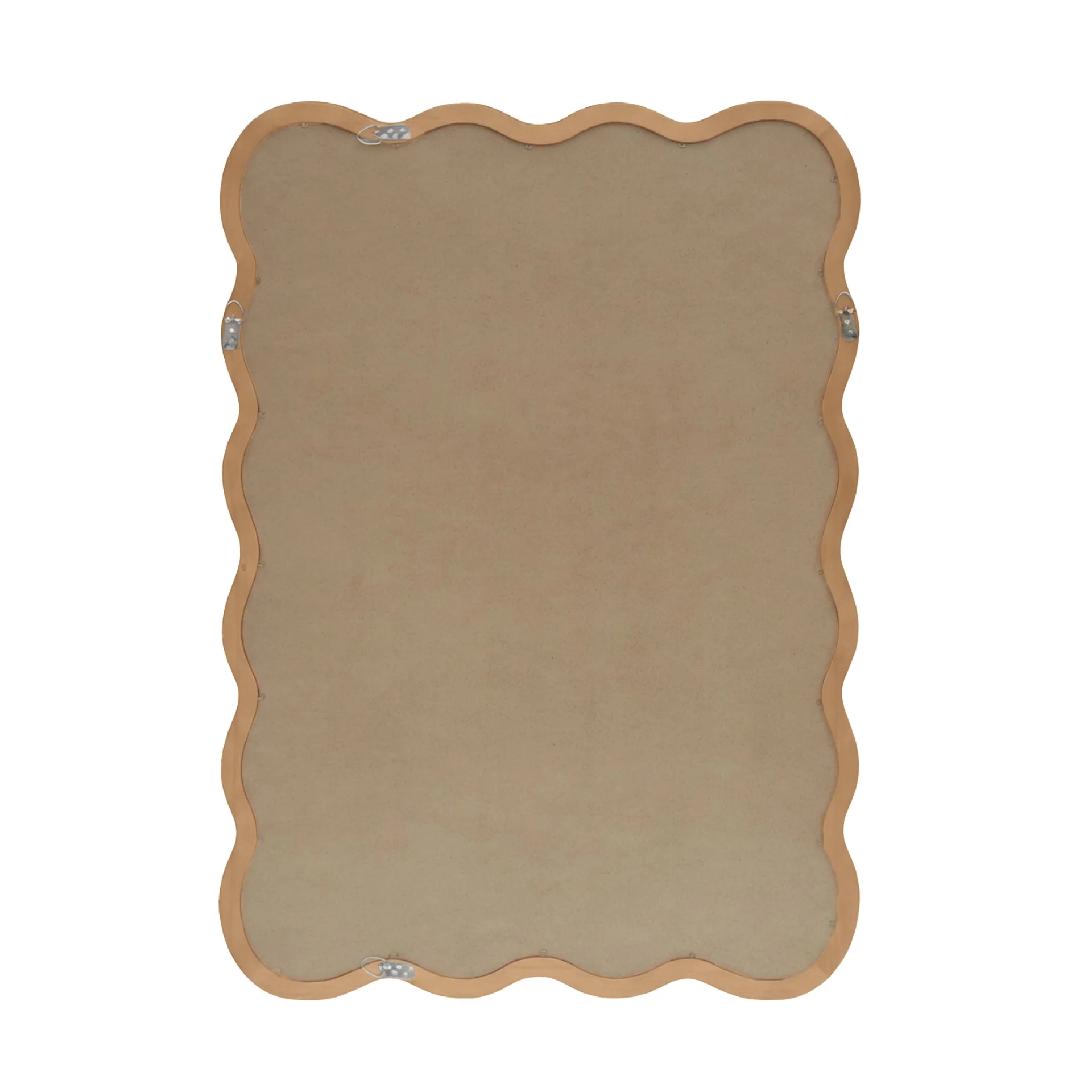 Ripple Wavy Wooden Wall Mirror 91CM - Warm Walnut - Image 15