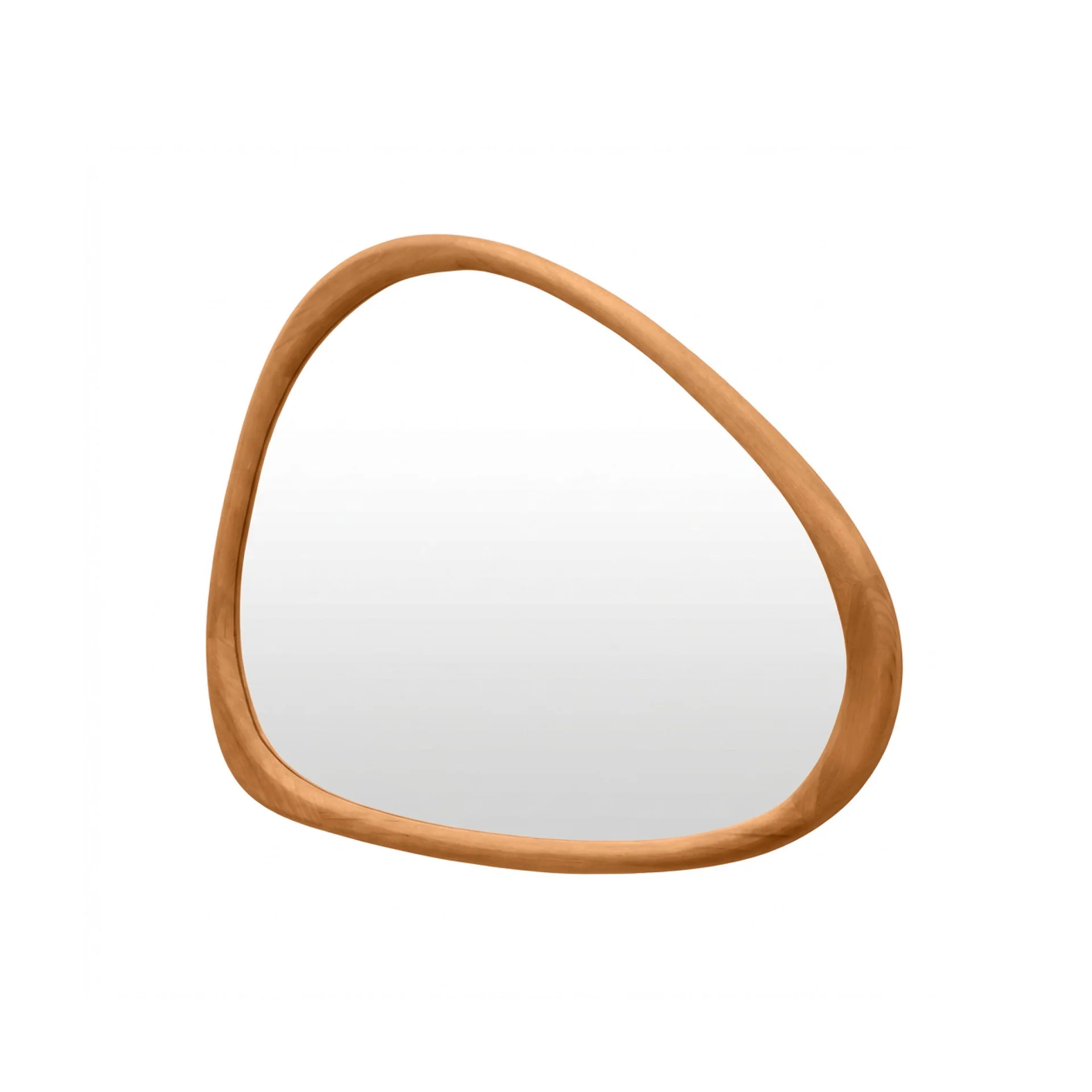 Noma Pebble Wall Mirror 93CM - Warm Walnut - Image 11