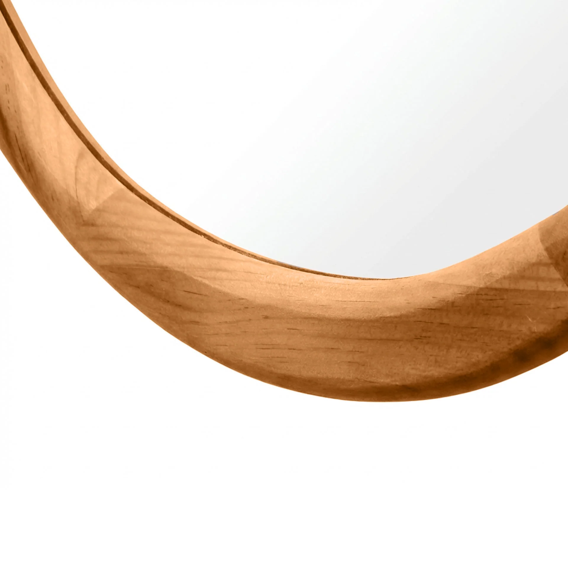 Noma Pebble Wall Mirror 93CM - Warm Walnut - Image 15