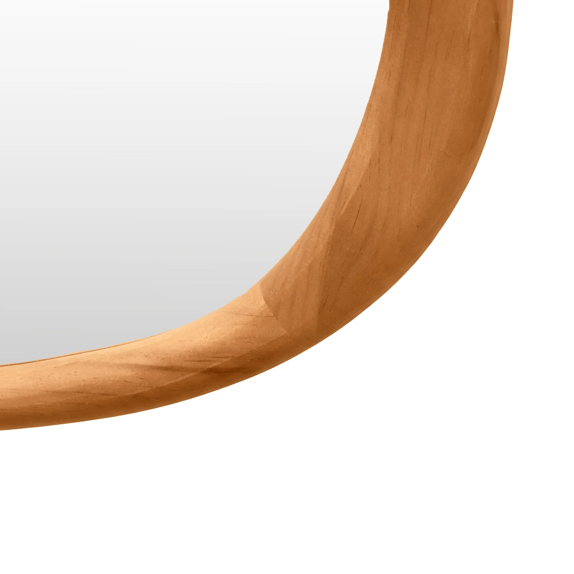 Noma Pebble Wall Mirror 93CM - Warm Walnut - Image 16
