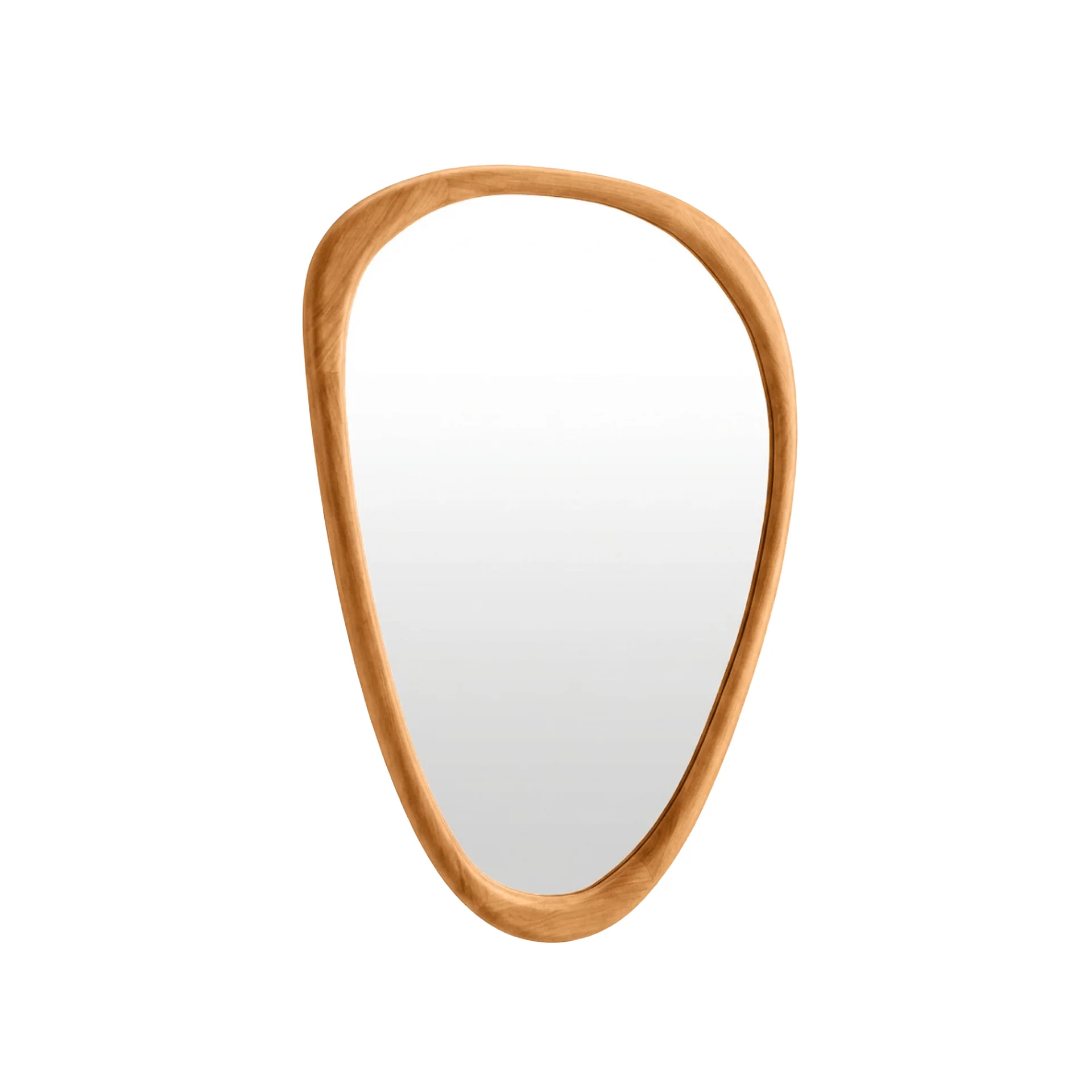 Noma Pebble Wall Mirror 93CM - Warm Walnut - Image 9