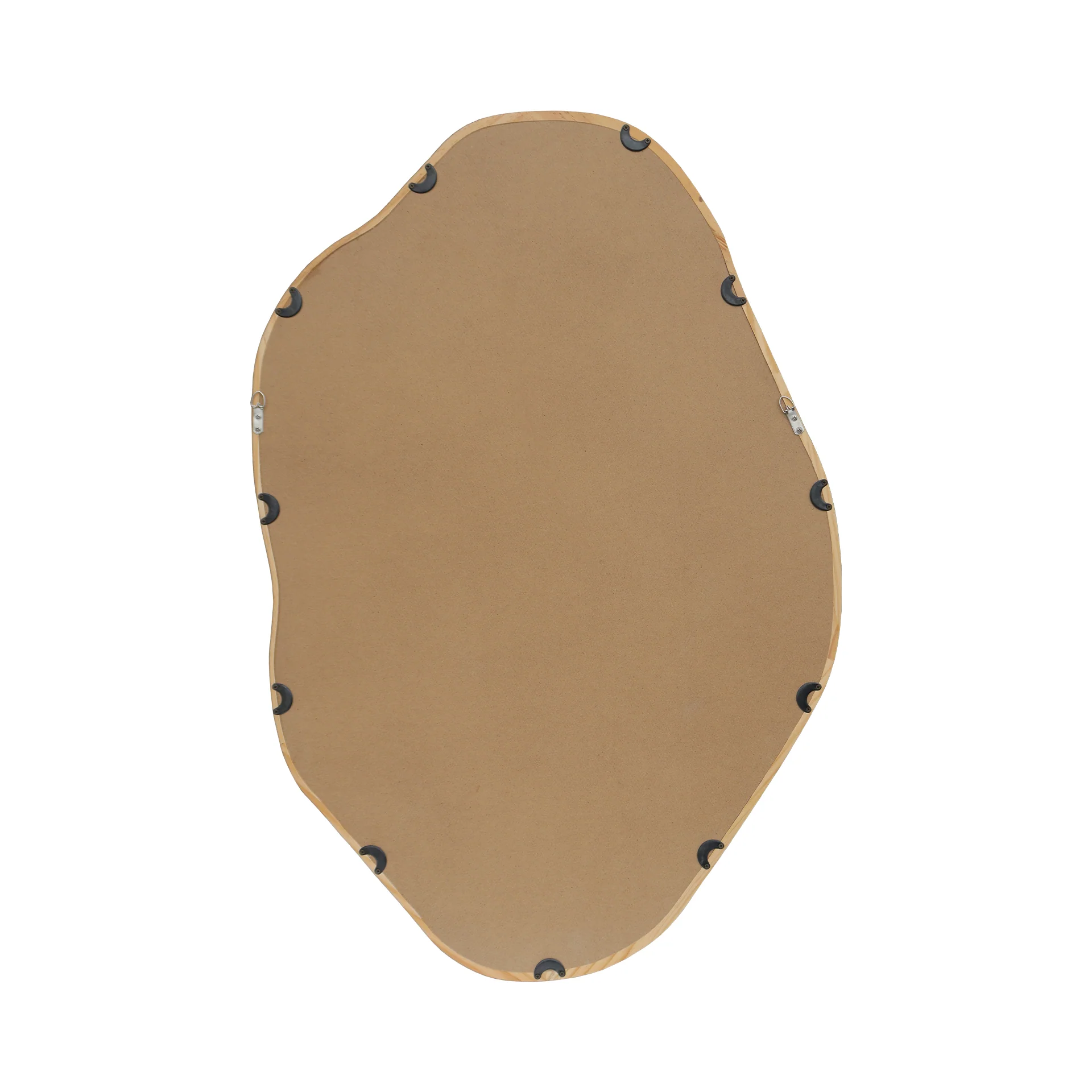 Moro Freeform Wall Mirror 91CM - Light Wood - Image 10