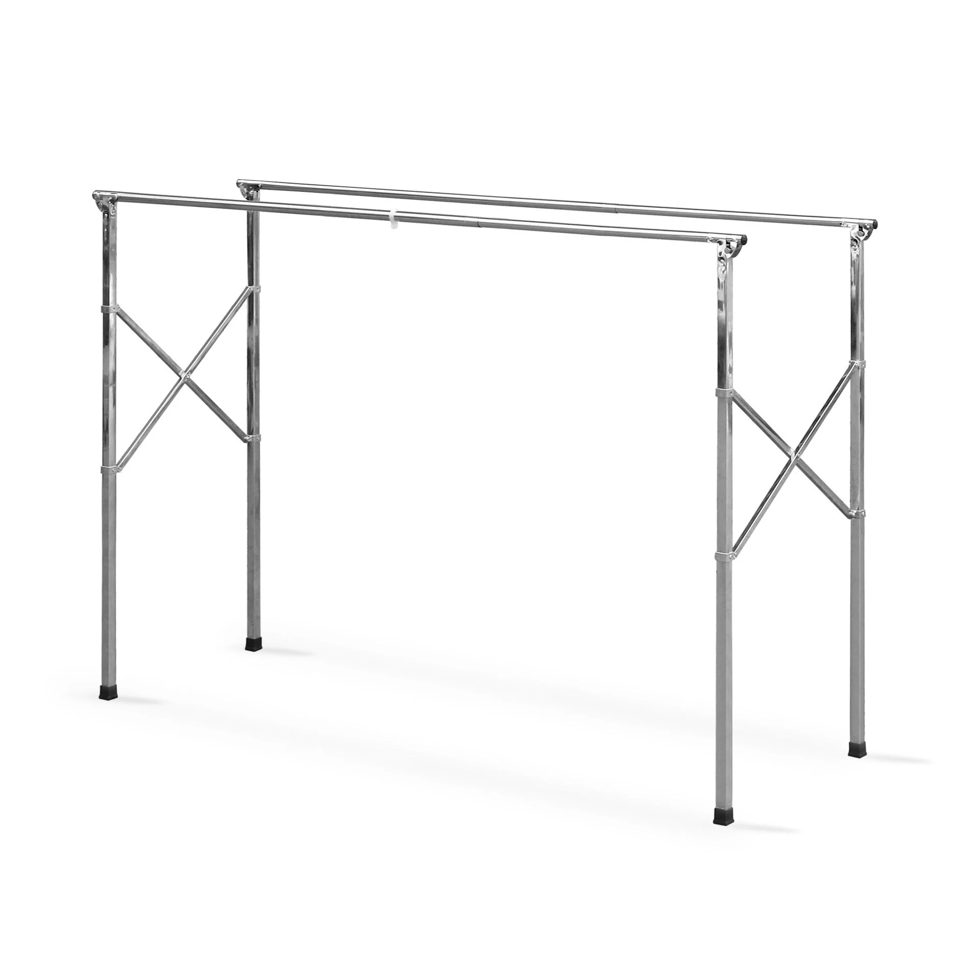 2m Foldable Stainless Steel Clothes Rack - Image 2