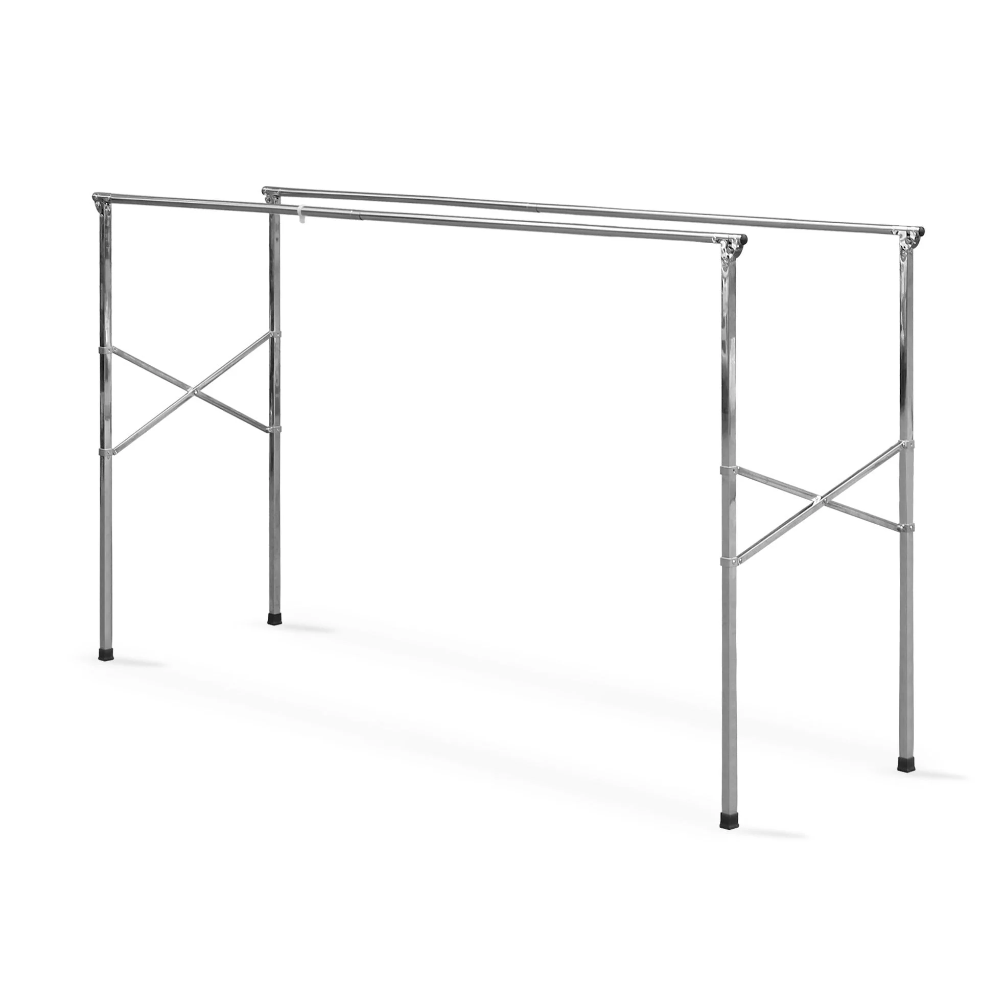 2m Foldable Stainless Steel Clothes Rack - Image 4