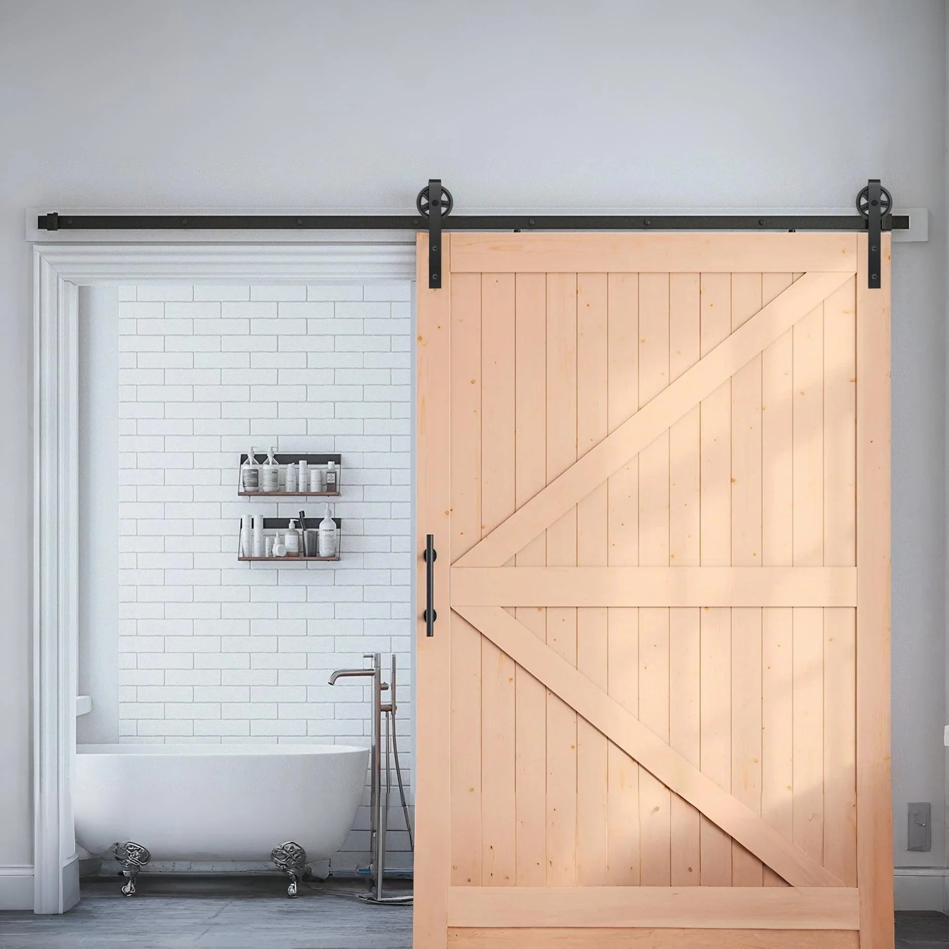 2m Sliding Barn Door Hardware Kit