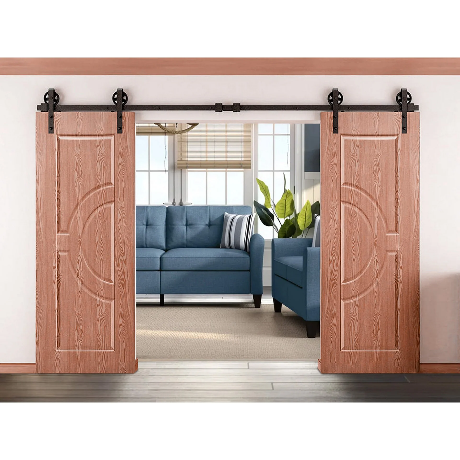 3.6m Sliding Barn Door Hardware Kit - Image 20