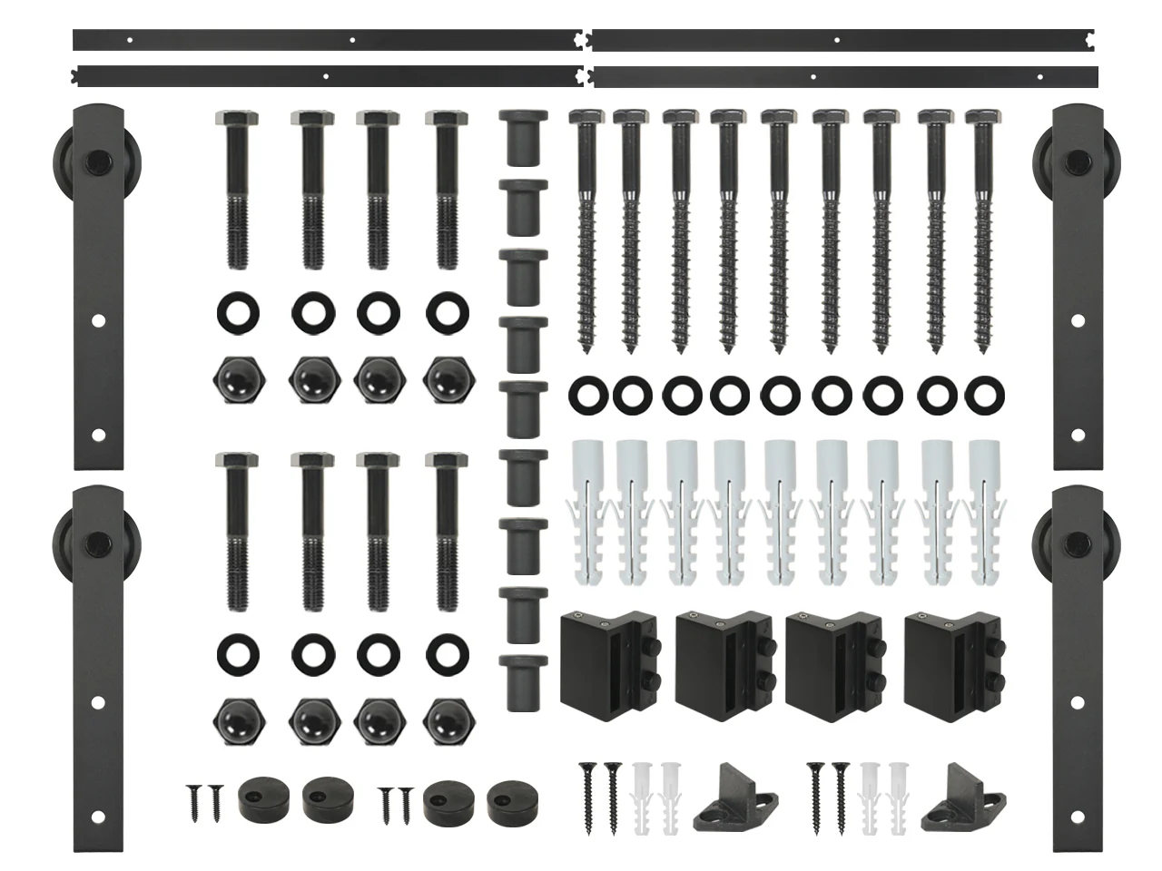 3.6m Sliding Barn Door Track Hardware Kit - Image 11