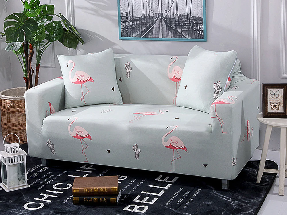 3 Seater Sofa Couch Cover 190-230cm - Flamingo - Image 2