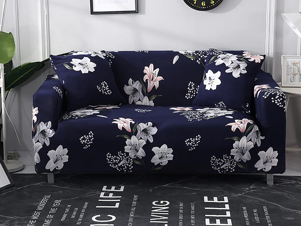 3 Seater Sofa Couch Cover 190-230cm - Lilies - Image 2