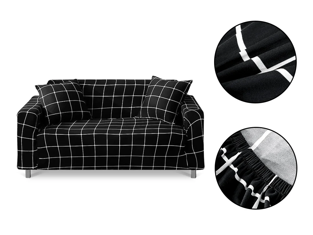 3 Seater Sofa Couch Cover 190-230cm - PLAID - Image 4
