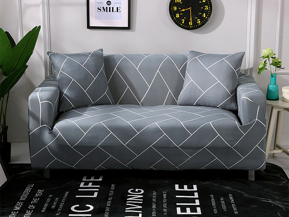 3 Seater Sofa Couch Cover 190-230cm - Stripe - Image 2