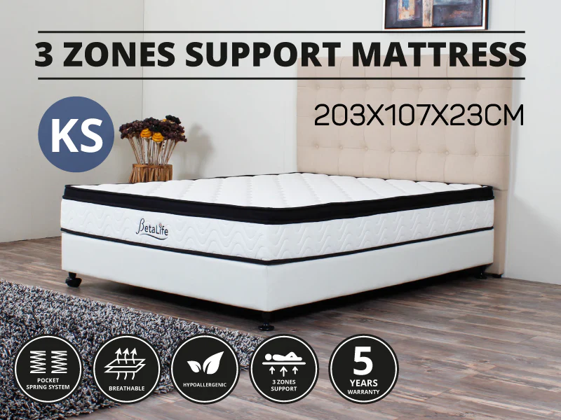 3 Zones Support Mattress - KING SINGLE
