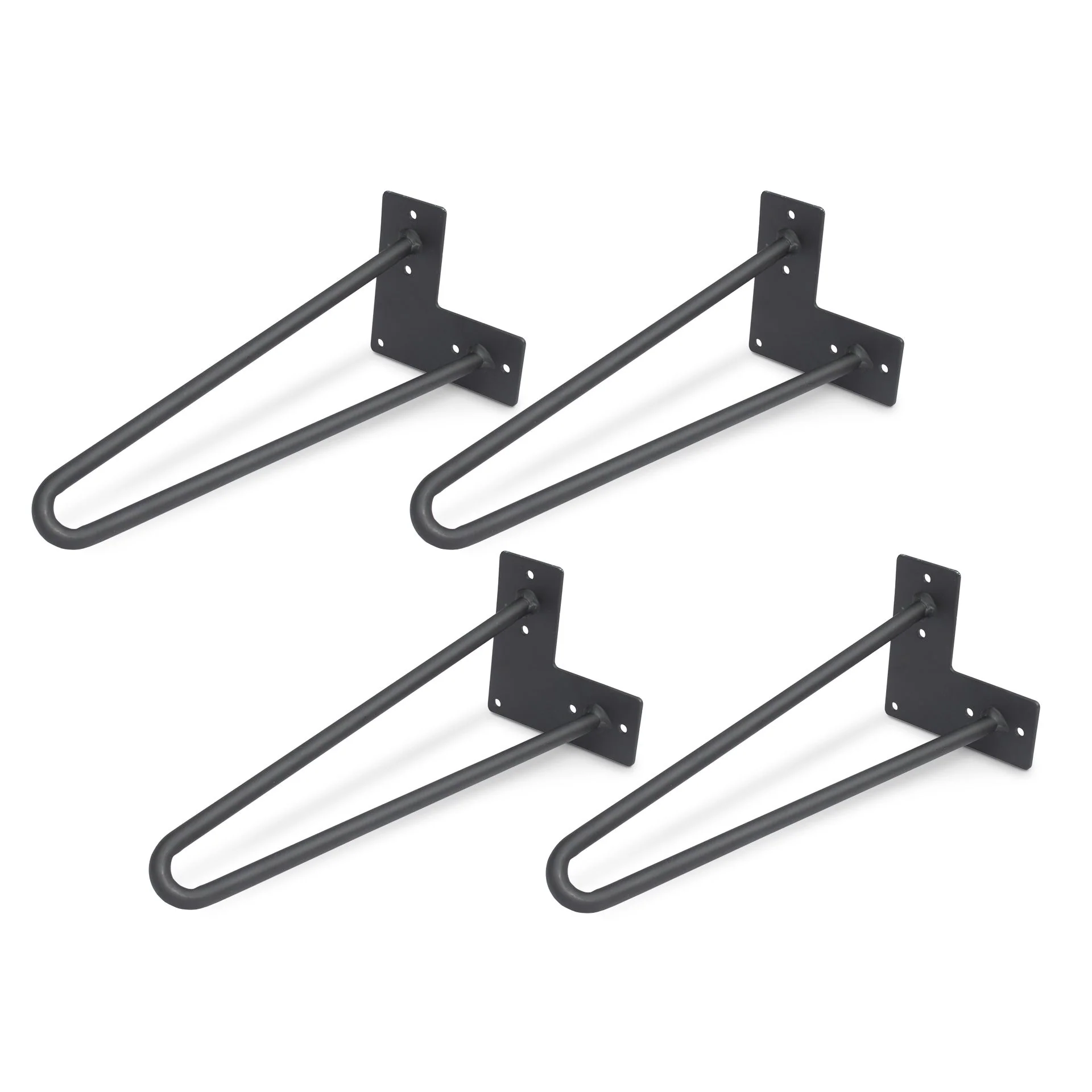 30cm Hairpin Table Leg 2 Rod Steel Metal - Set of 4 - Image 3